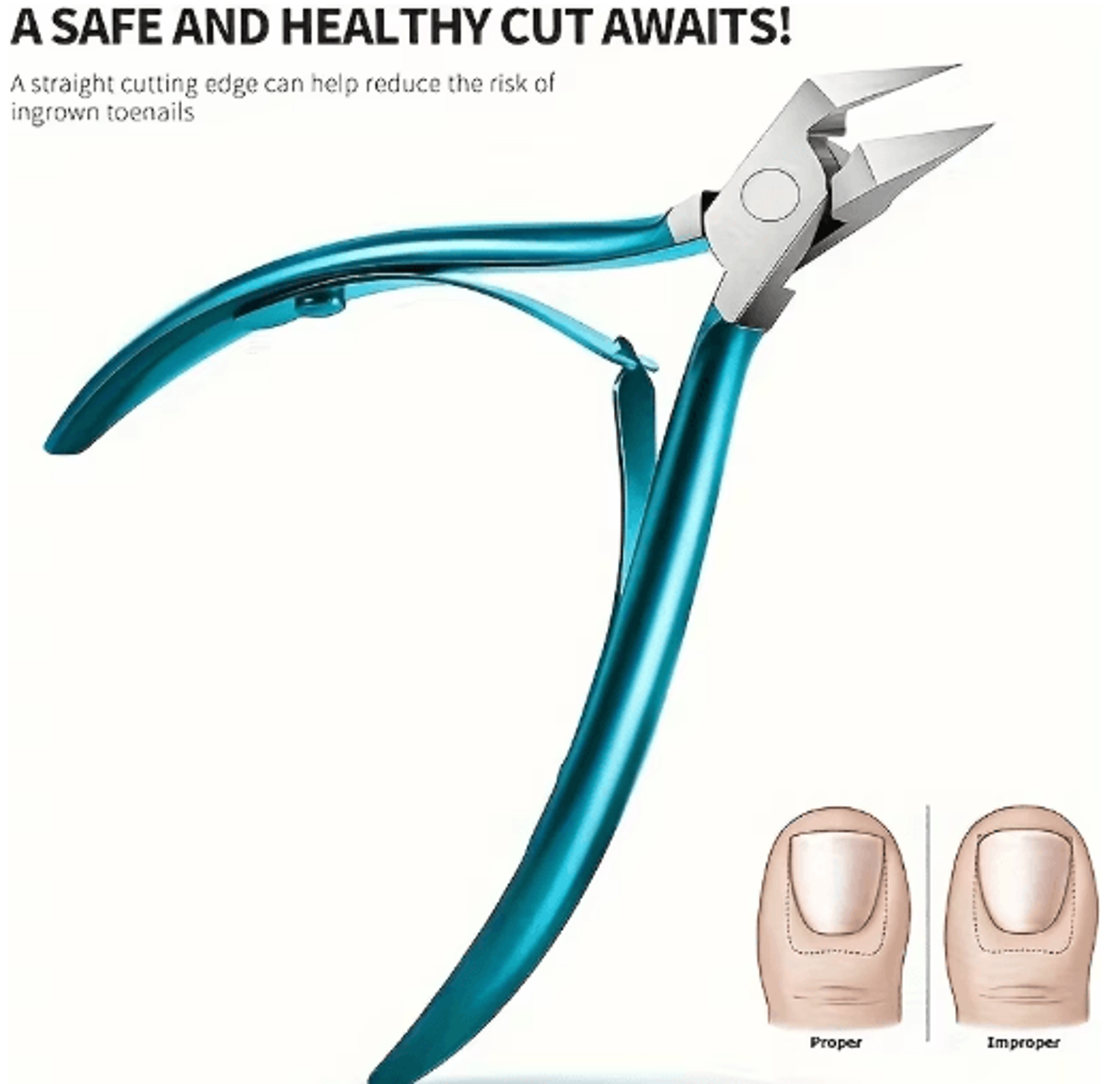 HeavyDuty Toenail Clippers For Thick  Ingrown Nails With Wide Opening Design 3