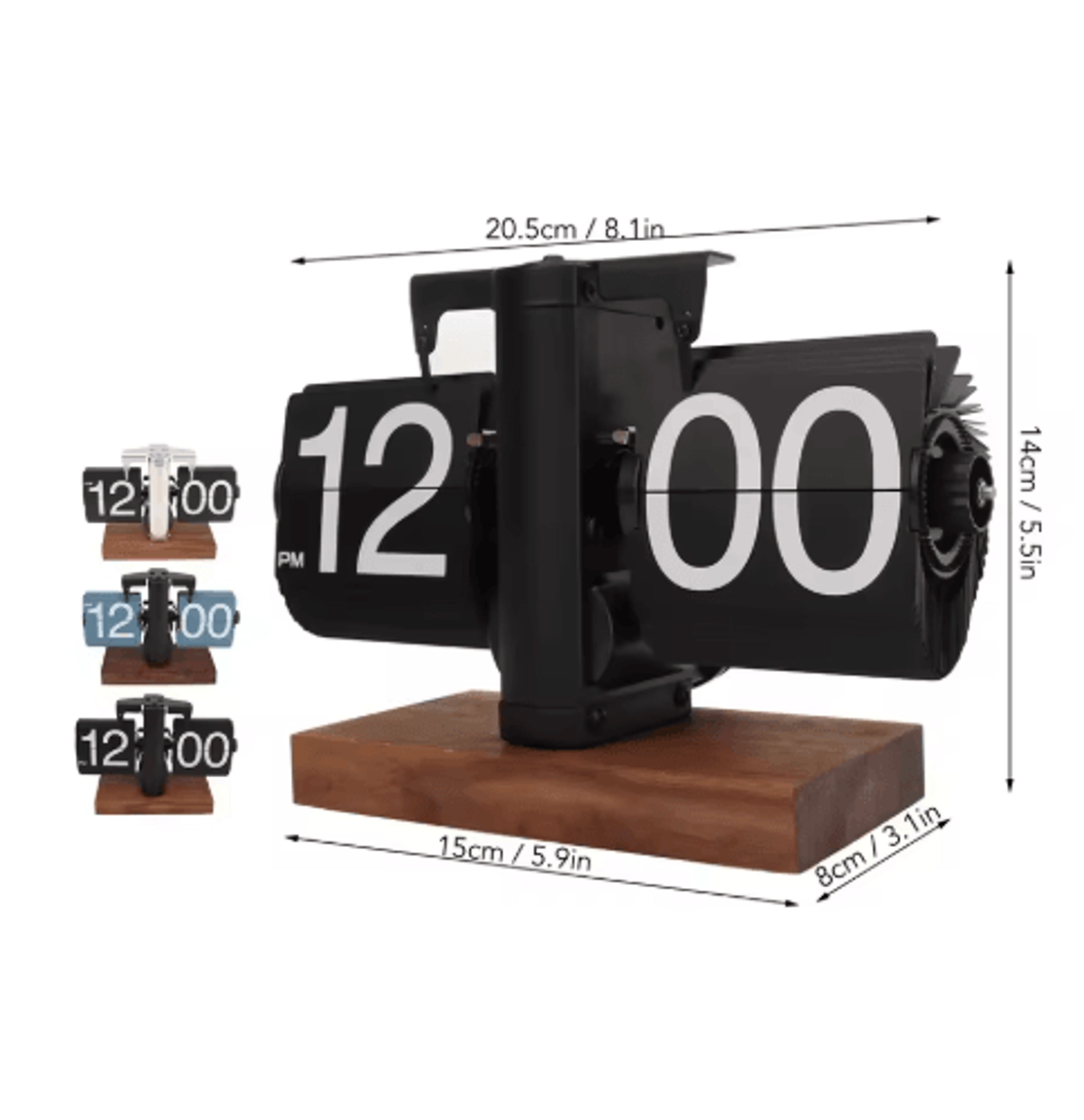 TimeFlip Aesthetic Digital Down Clock With Large Display  Auto Time Adjustment 5
