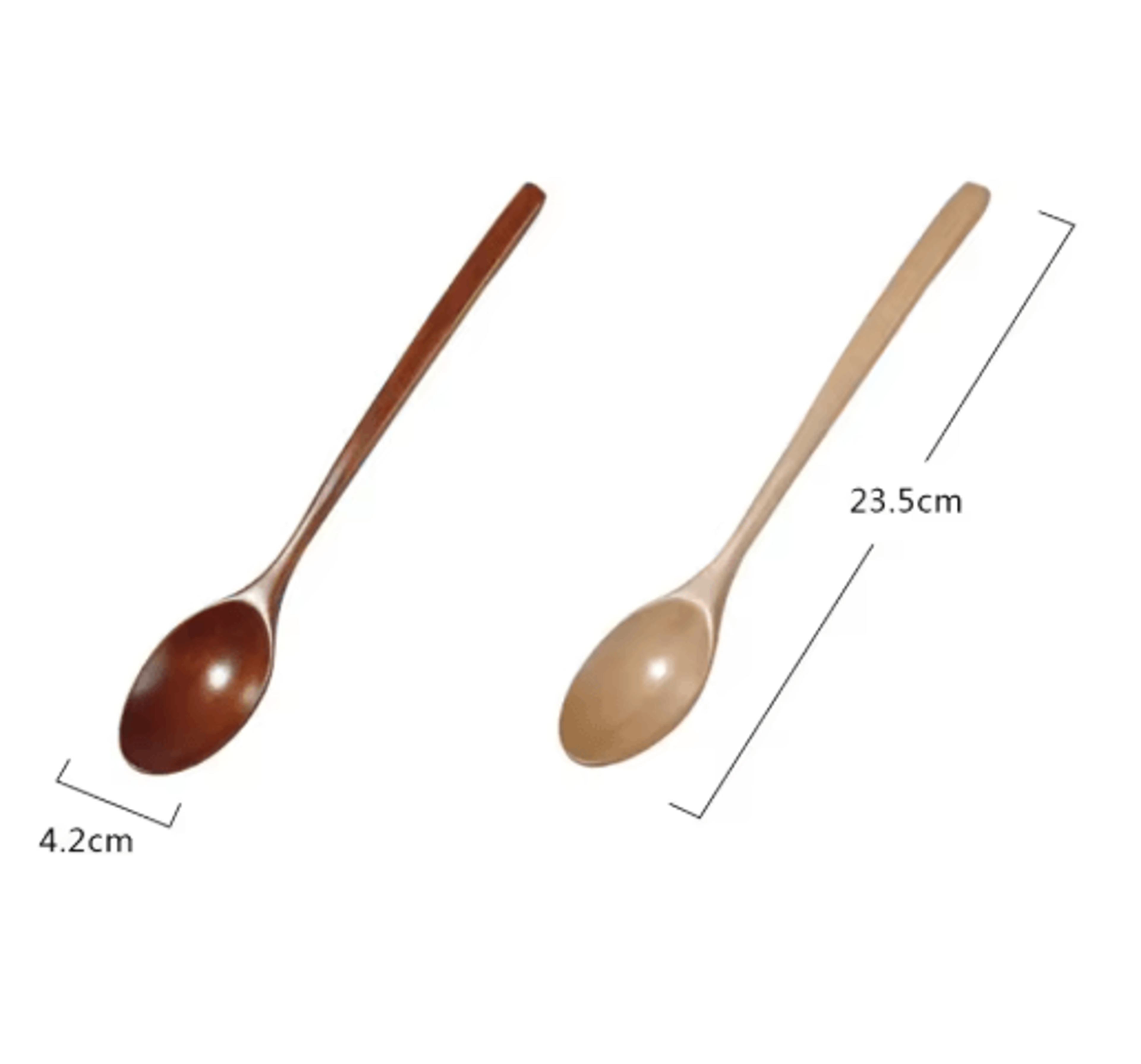 PureWood Kitchen Spoon Set  Natural Wooden Cooking  Serving Utensils 4