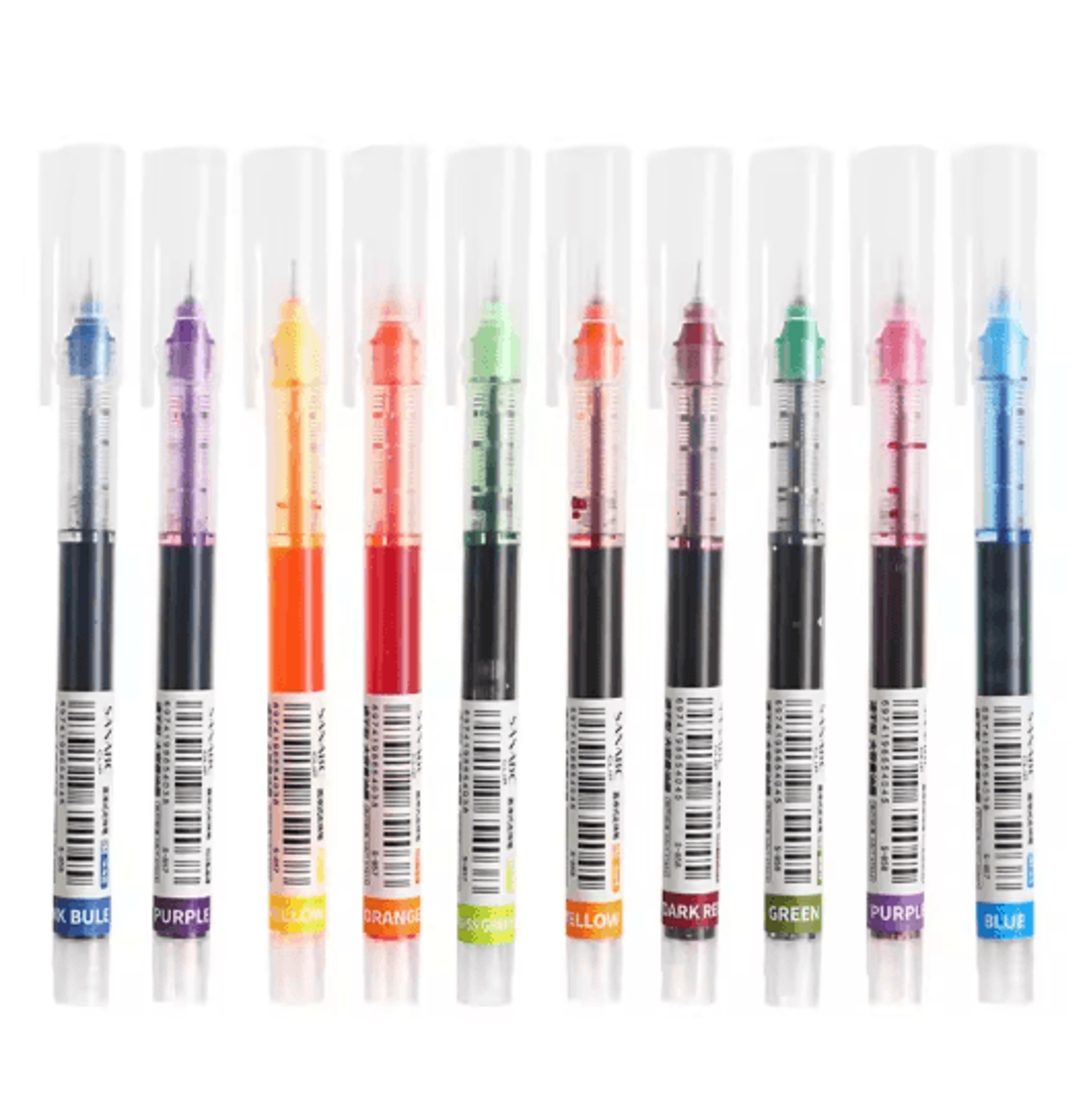 SmoothFlow Needle Tip Gel Pen Set 10PCS Precision Writing Kawaii Stationery 4
