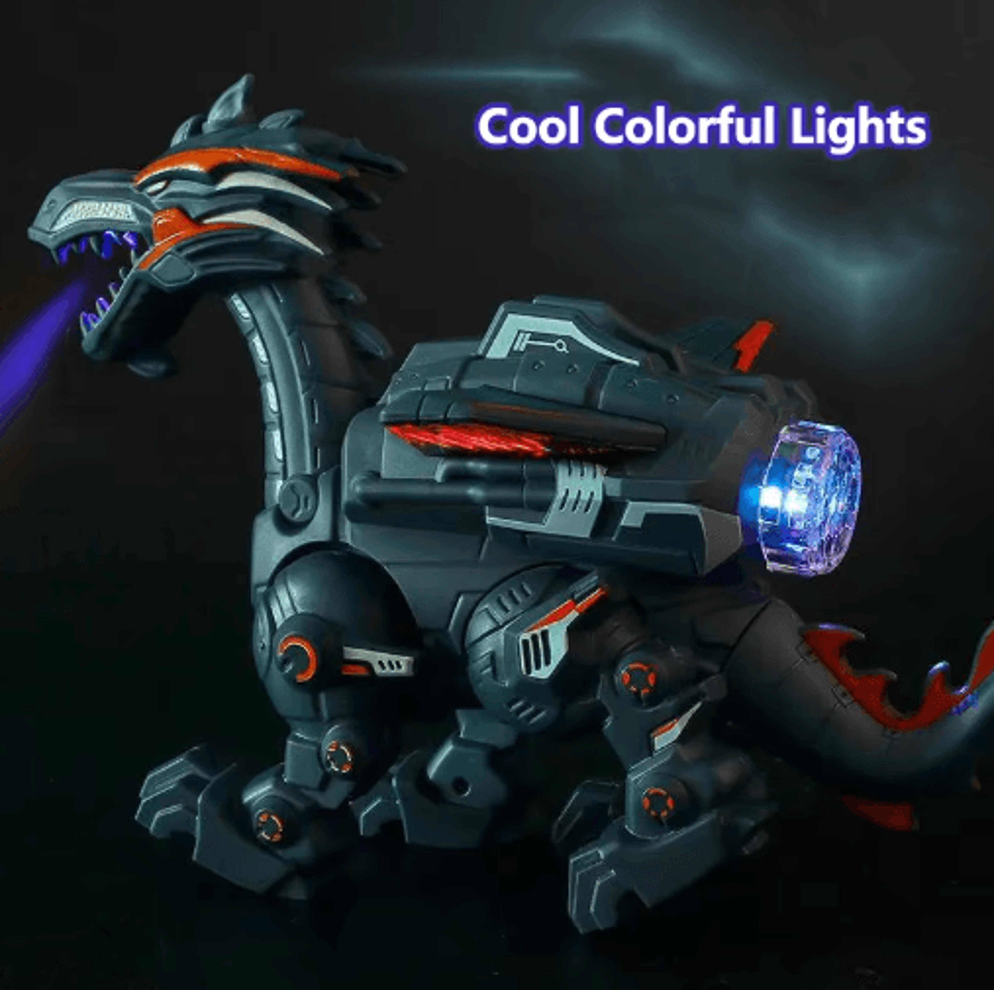 DinoBlaze Fire Breathing Dinosaur Toy  Light  Water Spray Interactive Model 6
