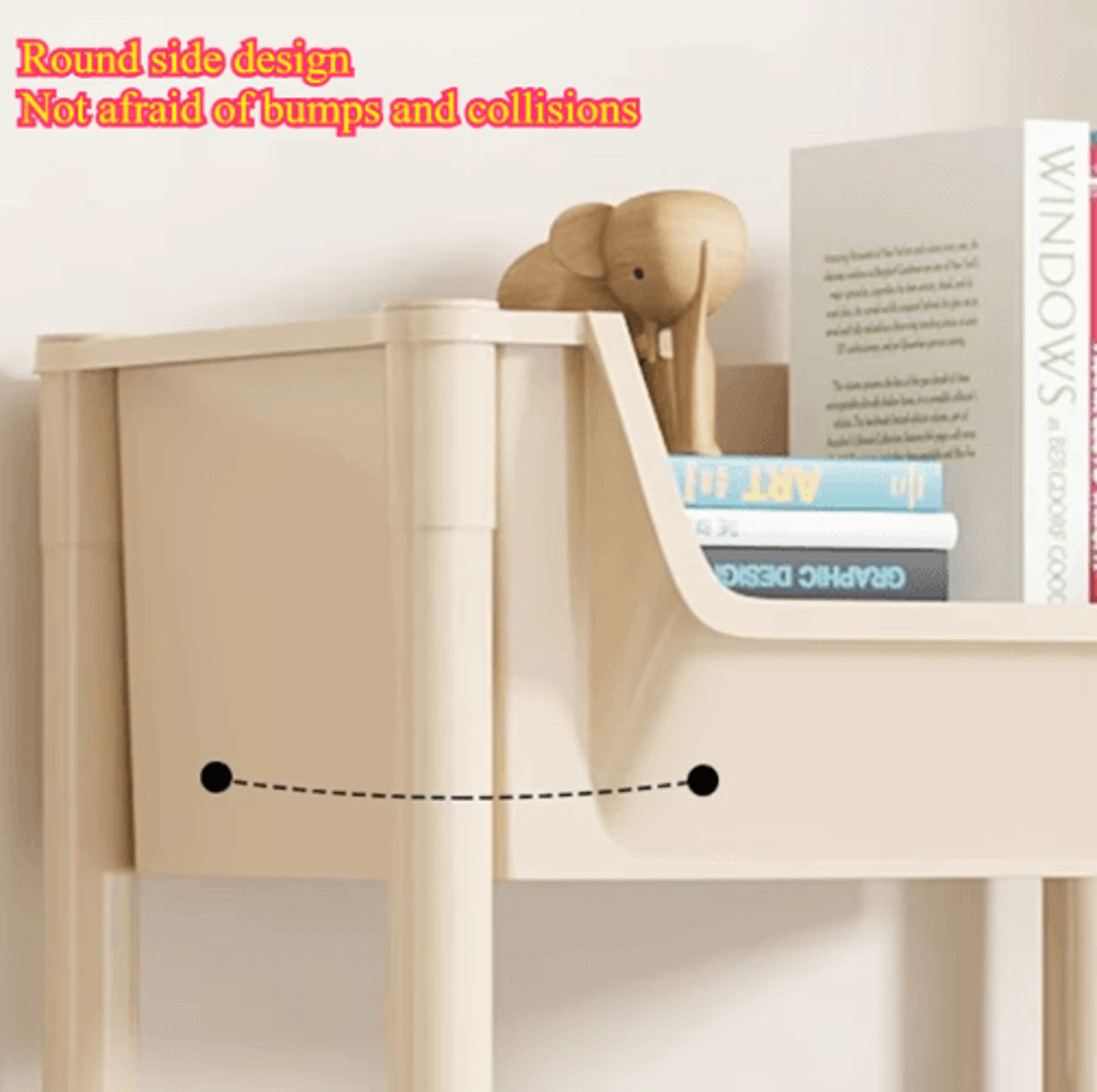 Rolling Storage Cart  MultiLayer Mobile Organizer For Kitchen Bedroom  Living Room 4