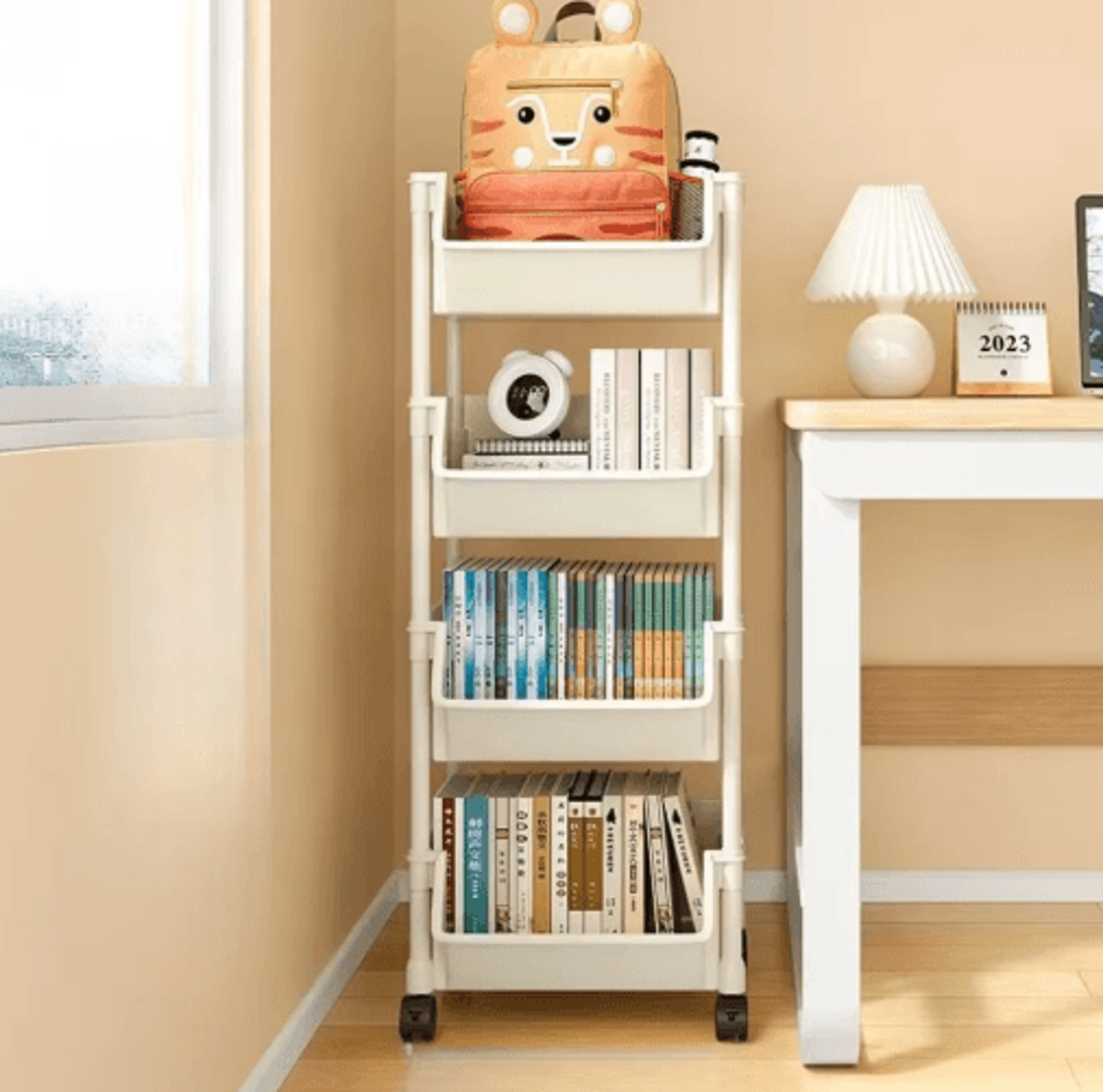 Rolling Storage Cart  MultiLayer Mobile Organizer For Kitchen Bedroom  Living Room 6
