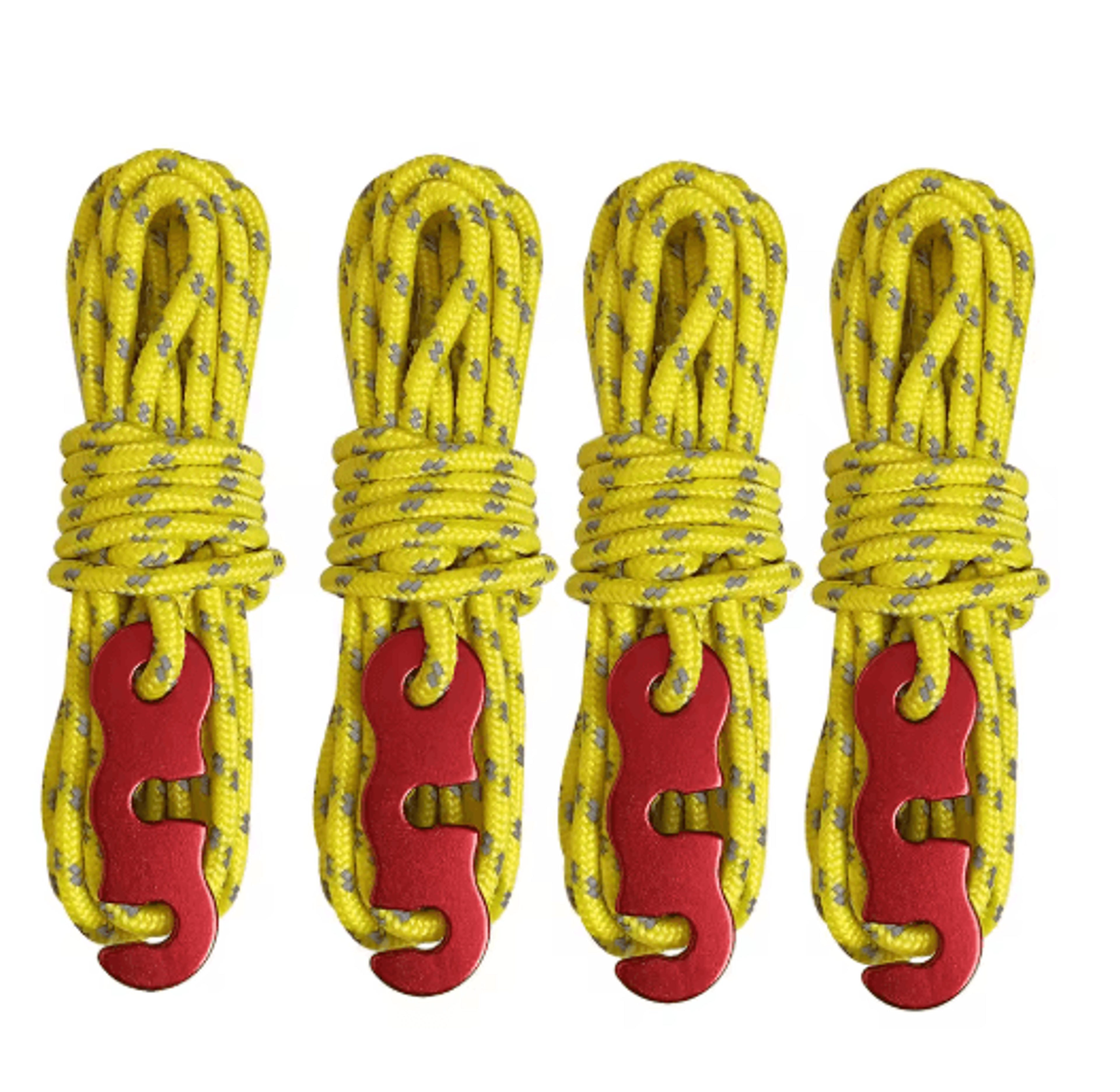 Reflective Tent Ropes Set Windproof Adjustable Camping Guy Lines With Buckles 3