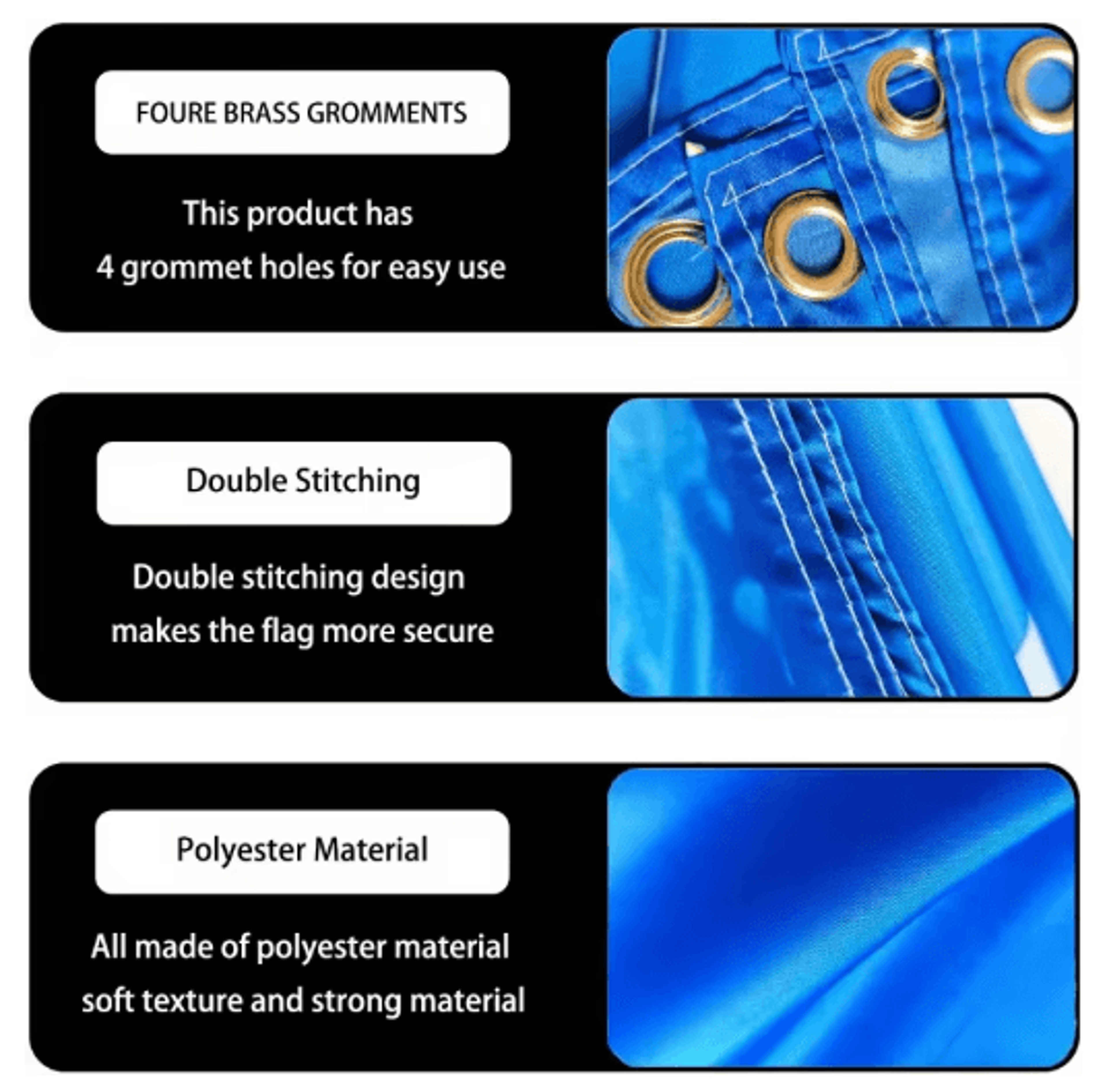 PrintFlex Custom Polyester Banner  Personalized Indoor  Outdoor Banner With Grommets 8