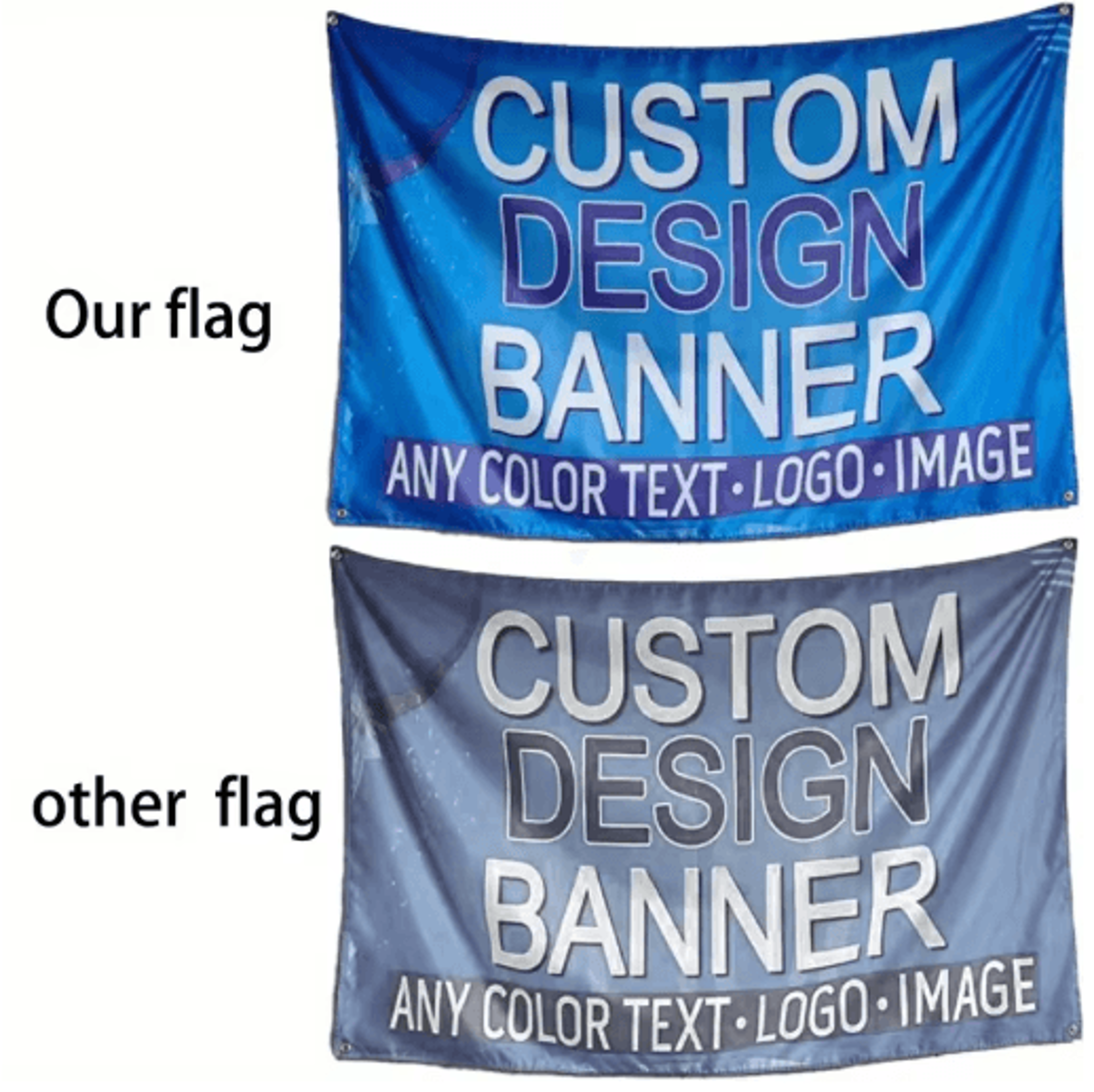 PrintFlex Custom Polyester Banner  Personalized Indoor  Outdoor Banner With Grommets 9