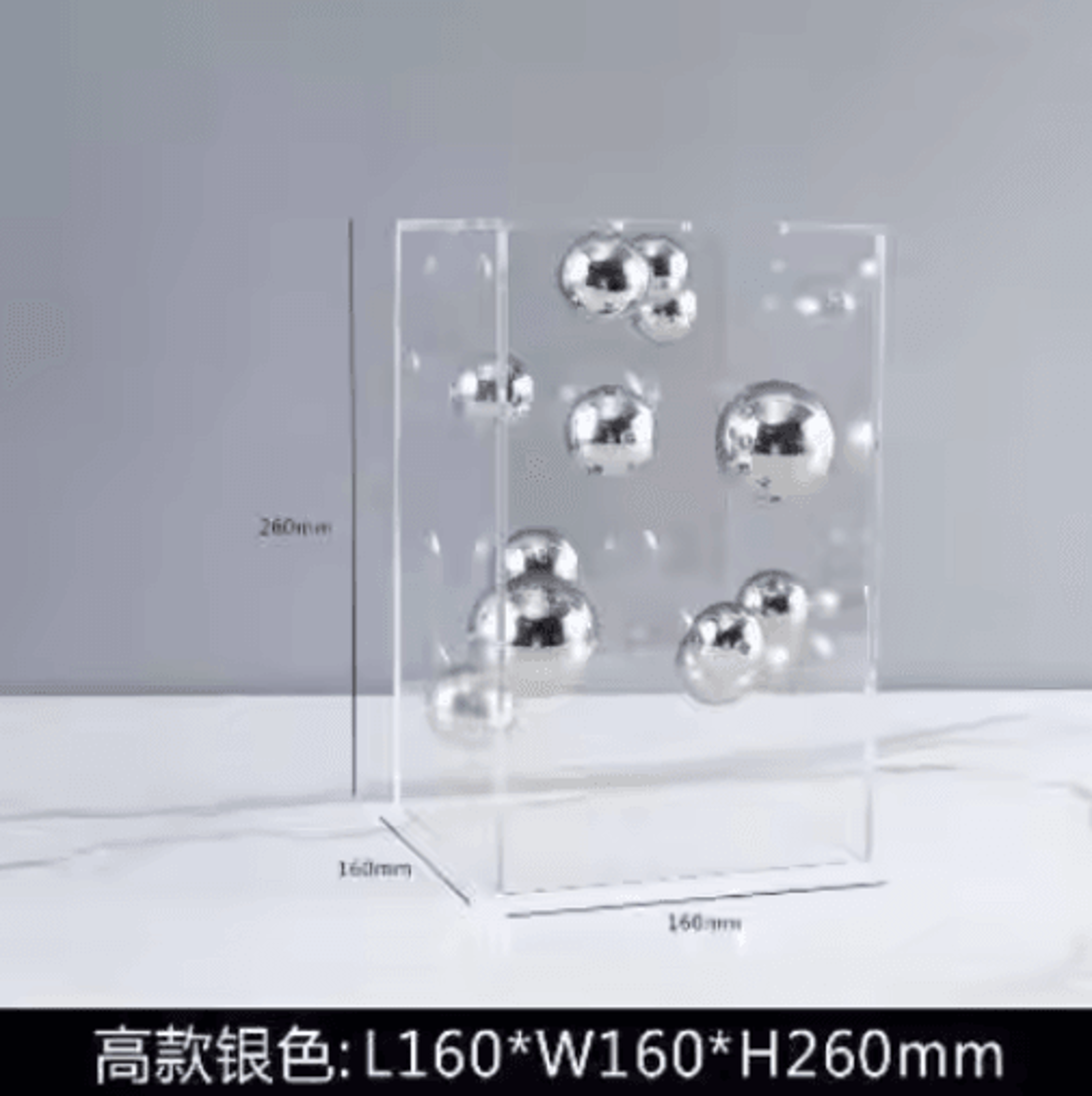 Modern Clear Acrylic Display Cube Decorative Square Cover For Home Styling 1