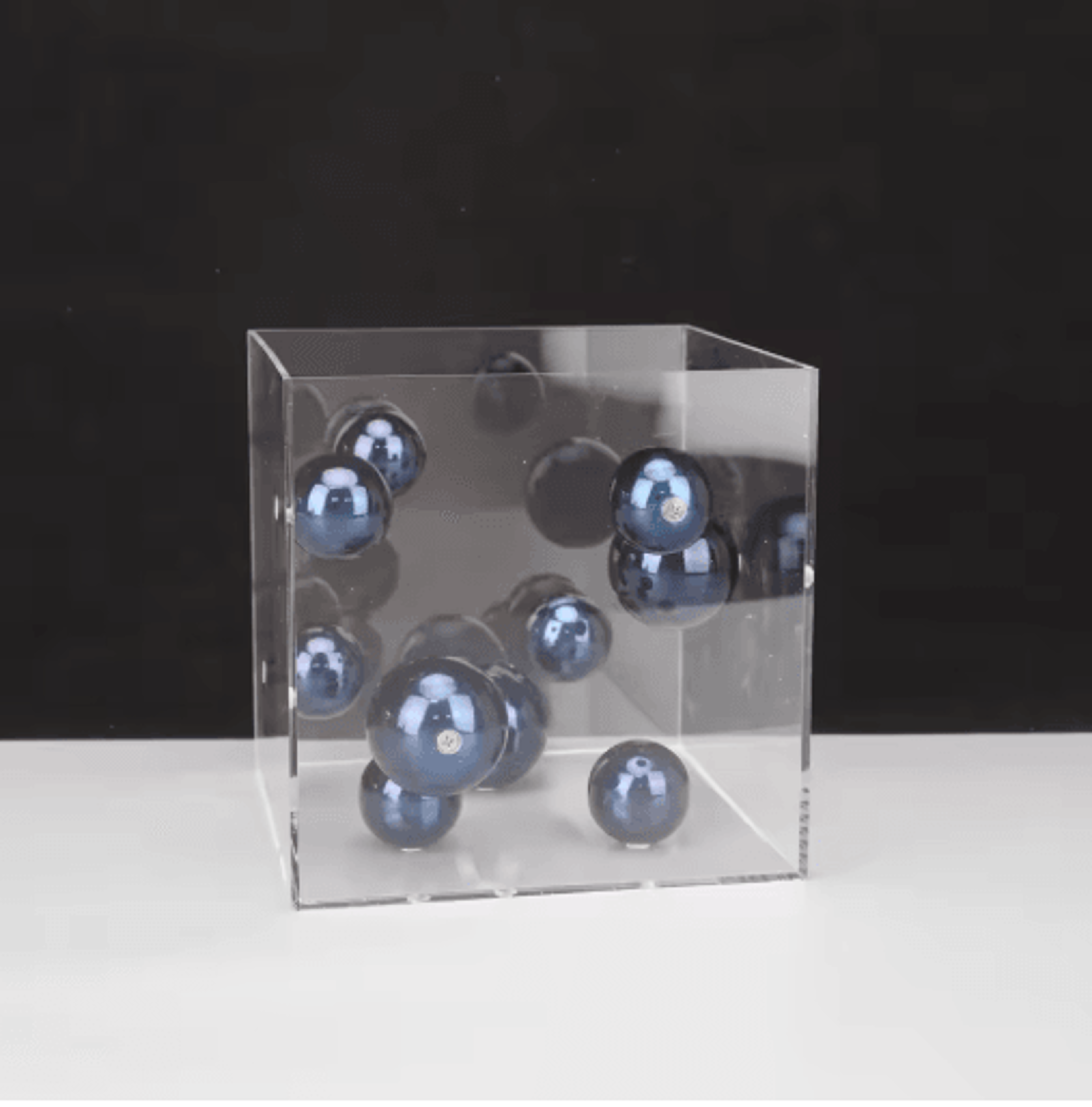 Modern Clear Acrylic Display Cube Decorative Square Cover For Home Styling 7