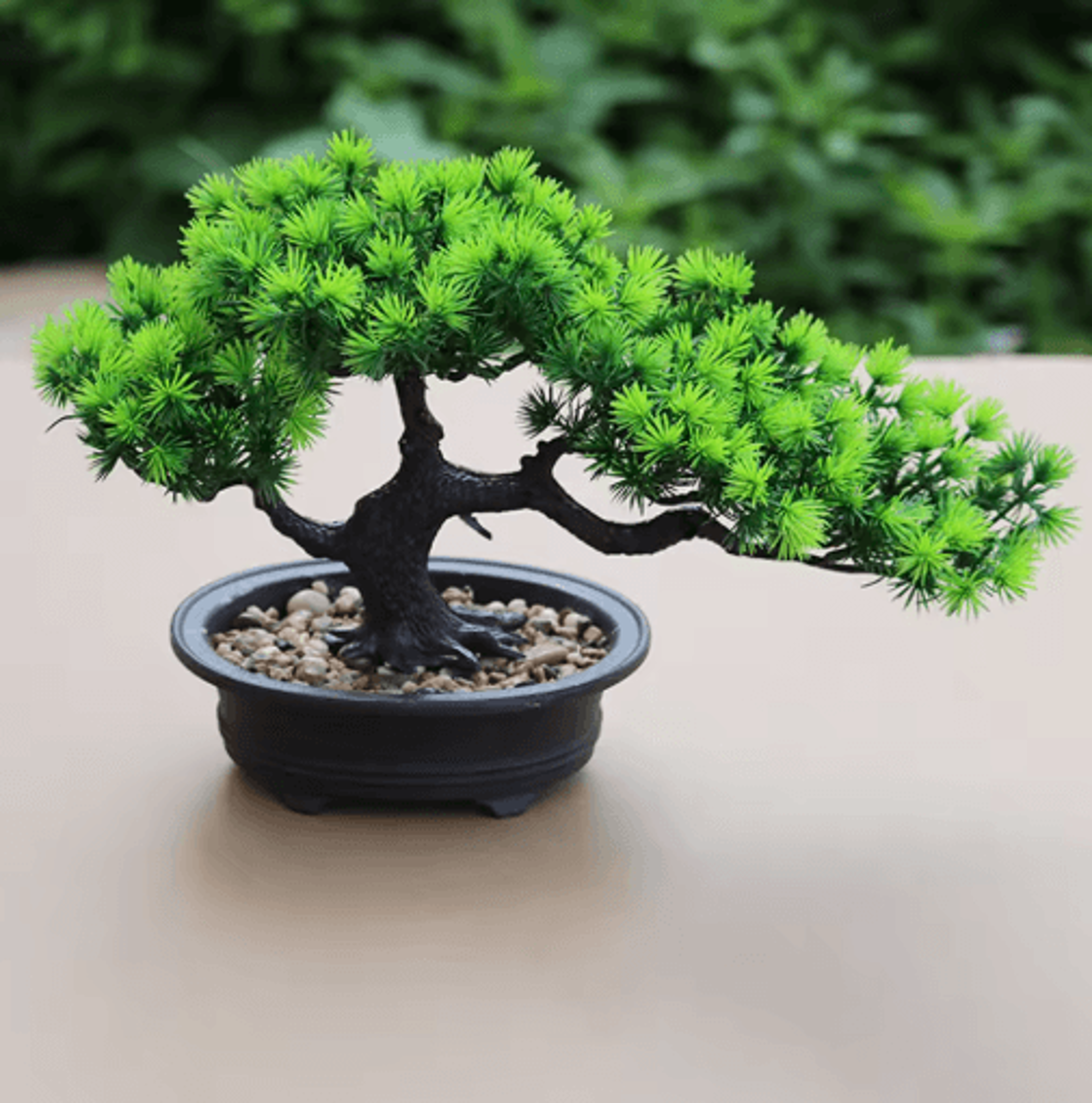 Artificial Japanese Pine Bonsai Tree Realistic Mini Plant For Desk  Home Decor 11