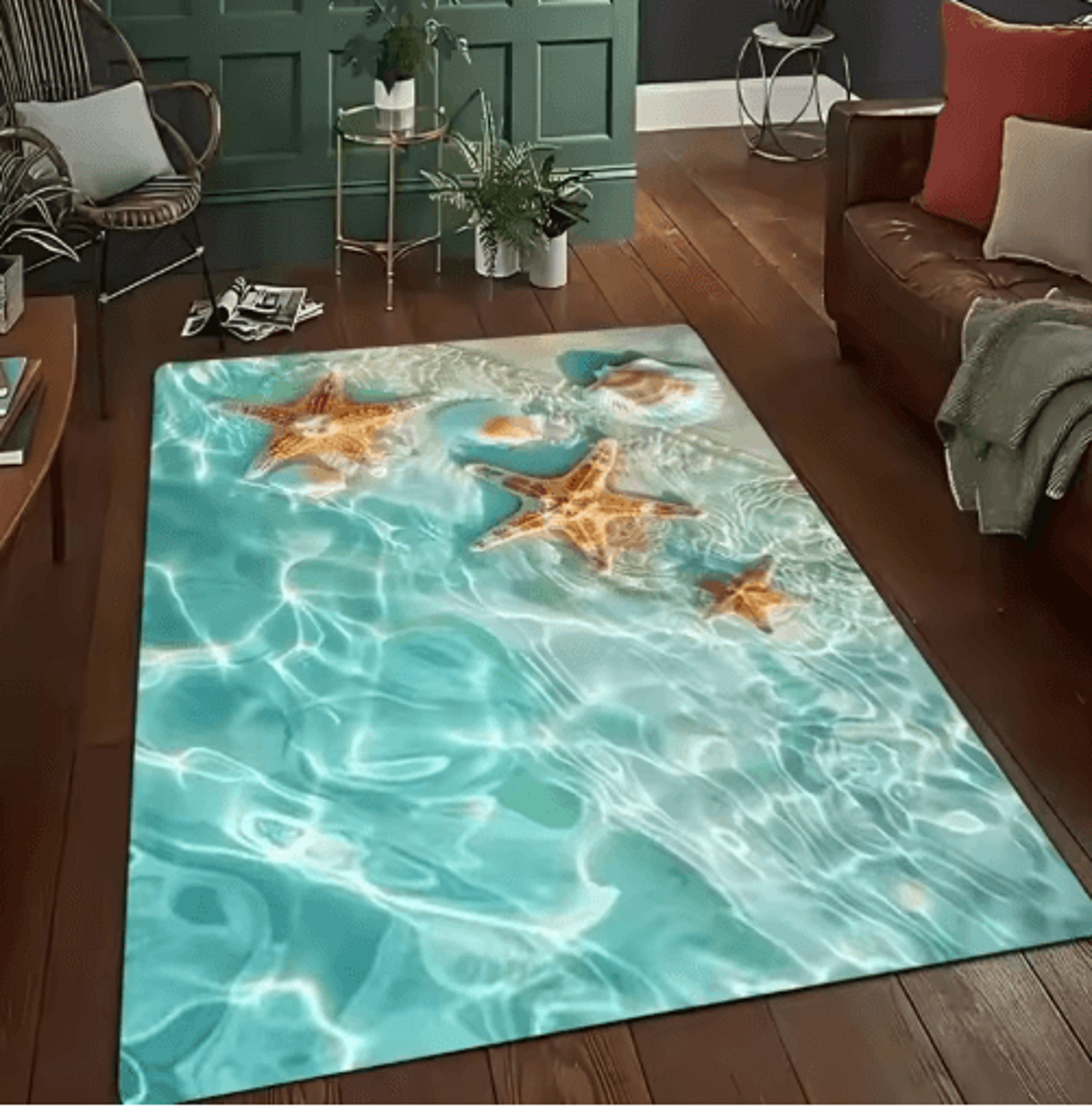 3D Desert Crack Rug  NonSlip Machine Washable Abstract Floor Carpet 6