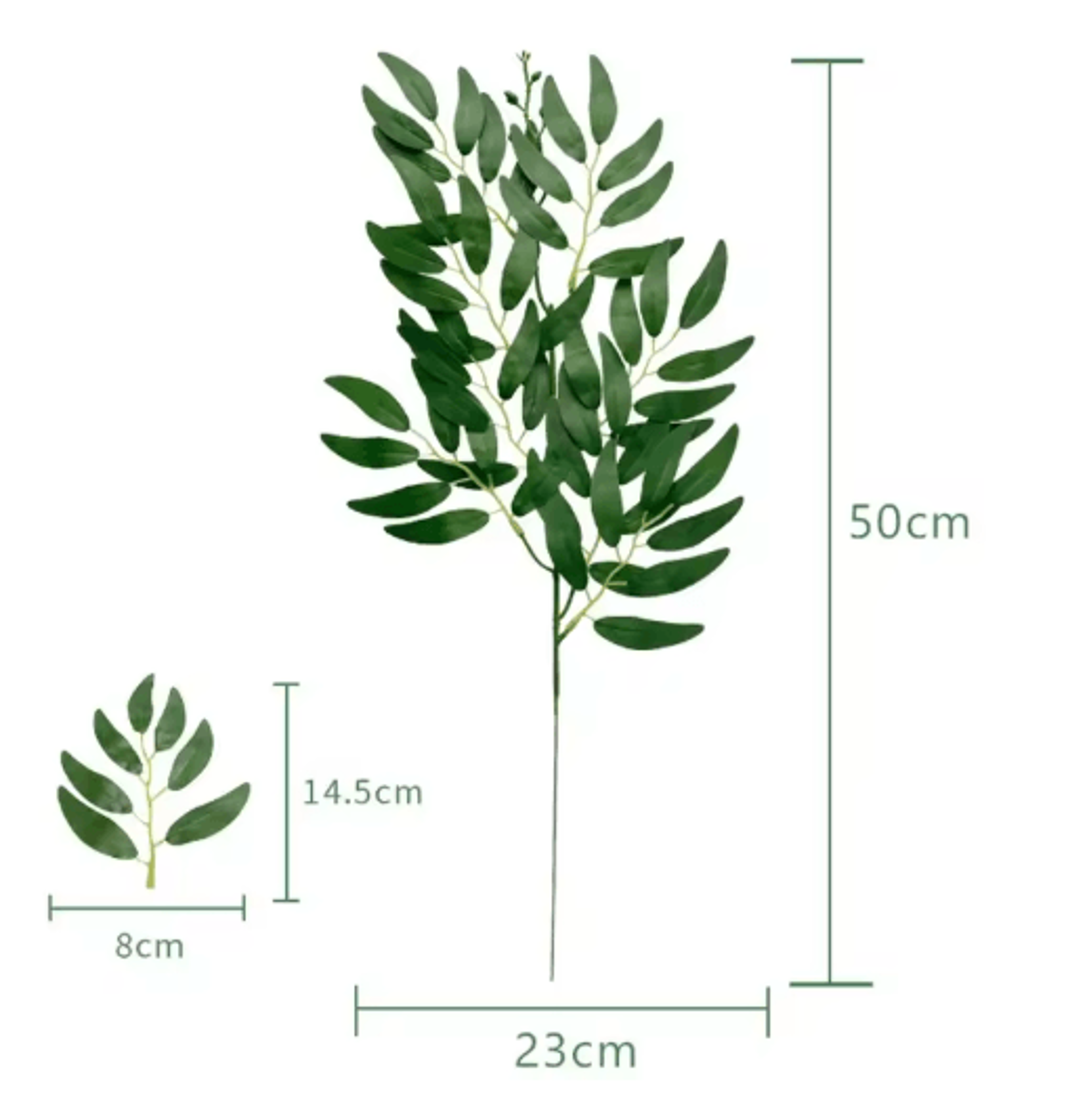 10PCS Artificial Ruscus Greenery Stems  Faux Wedding  Home Decor Leaves 1