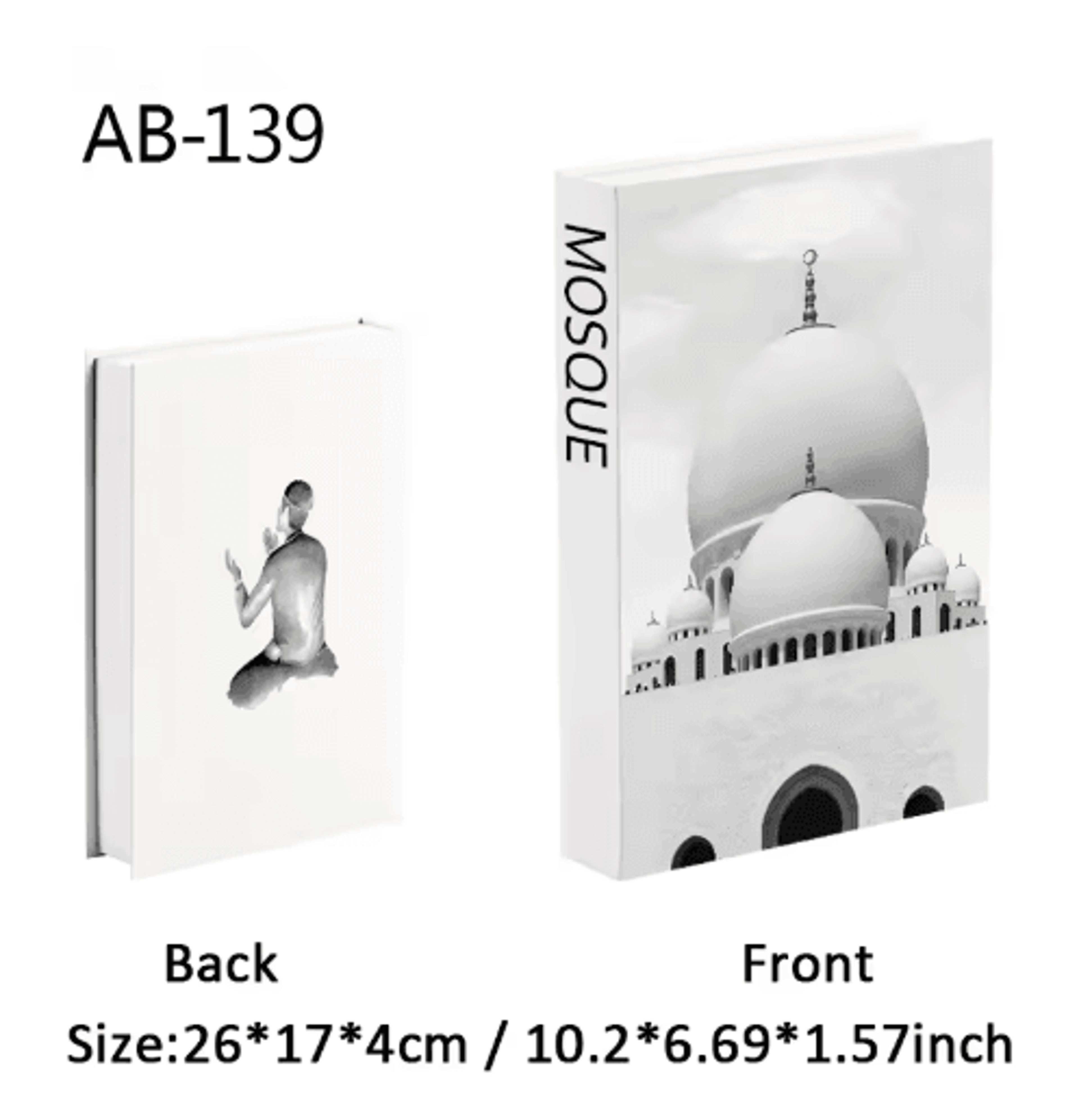 Islamic Luxury Decorative Book Storage Box  Kaaba Inspired Coffee Table Decor 9
