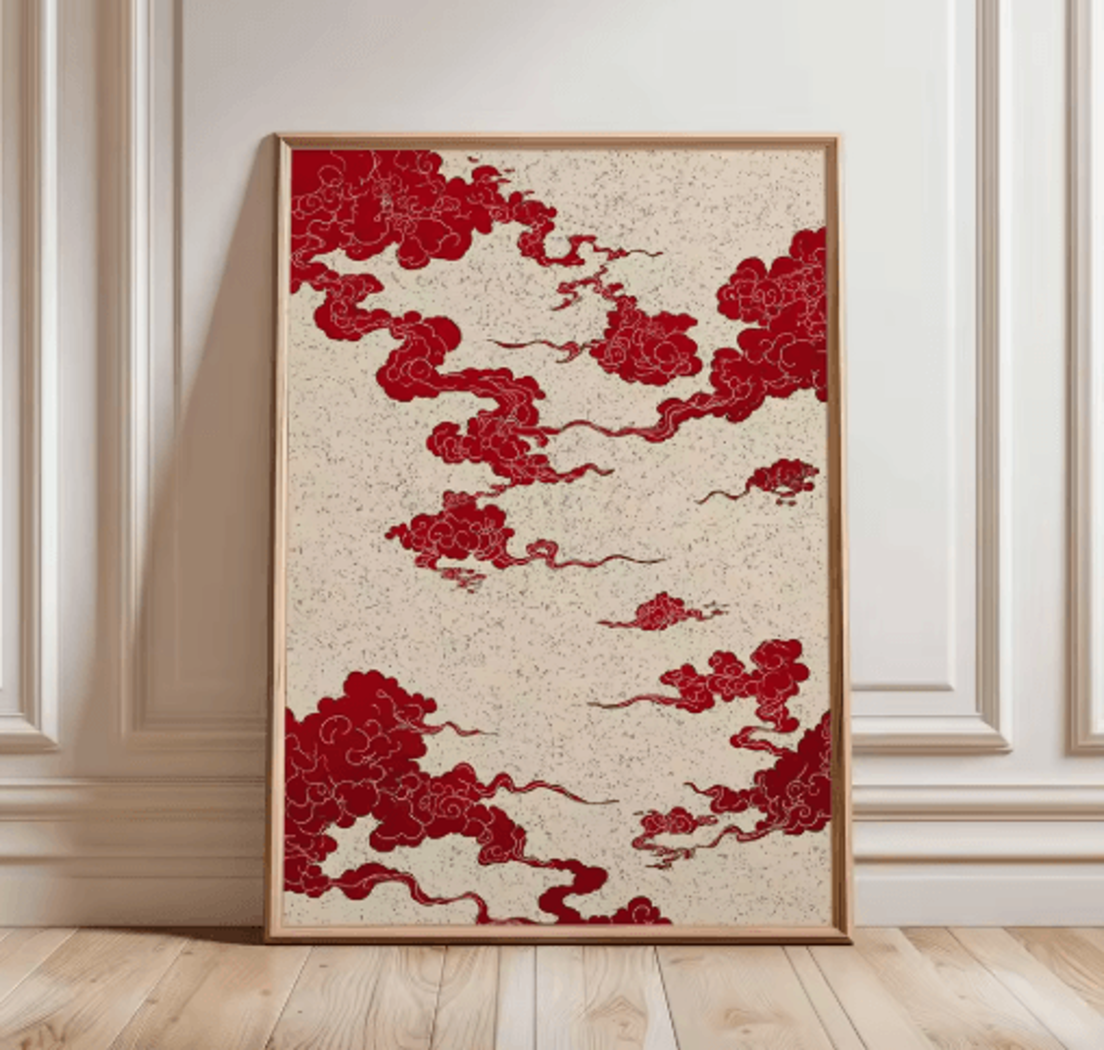 Japanese Tiger Swimming Canvas Wall Art  Asian Animal Canvas Print For Modern Living Room Decor 14