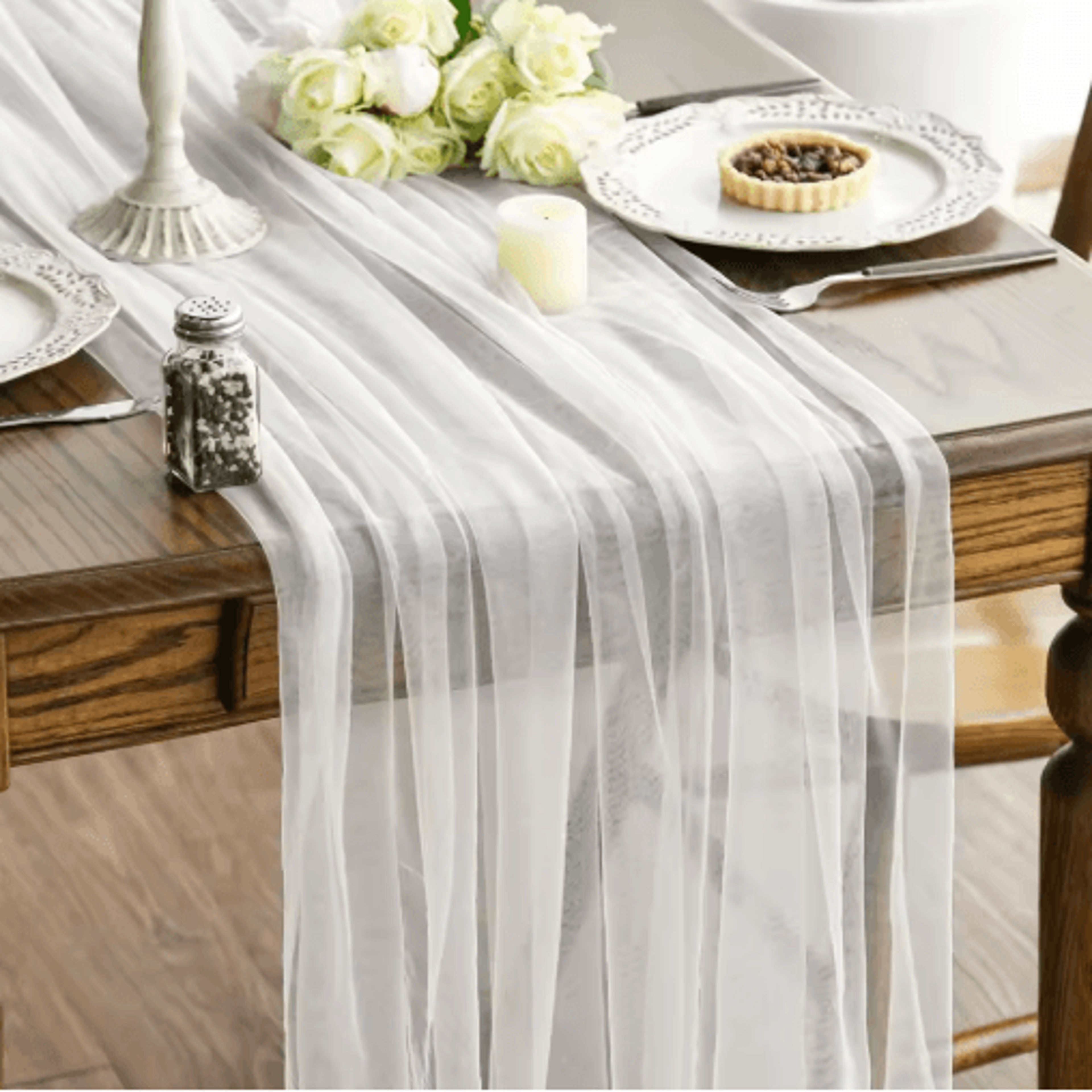 Sheer Gauze Table Runner For Weddings  Events Boho Table Decor And Arch Draping Fabric 12