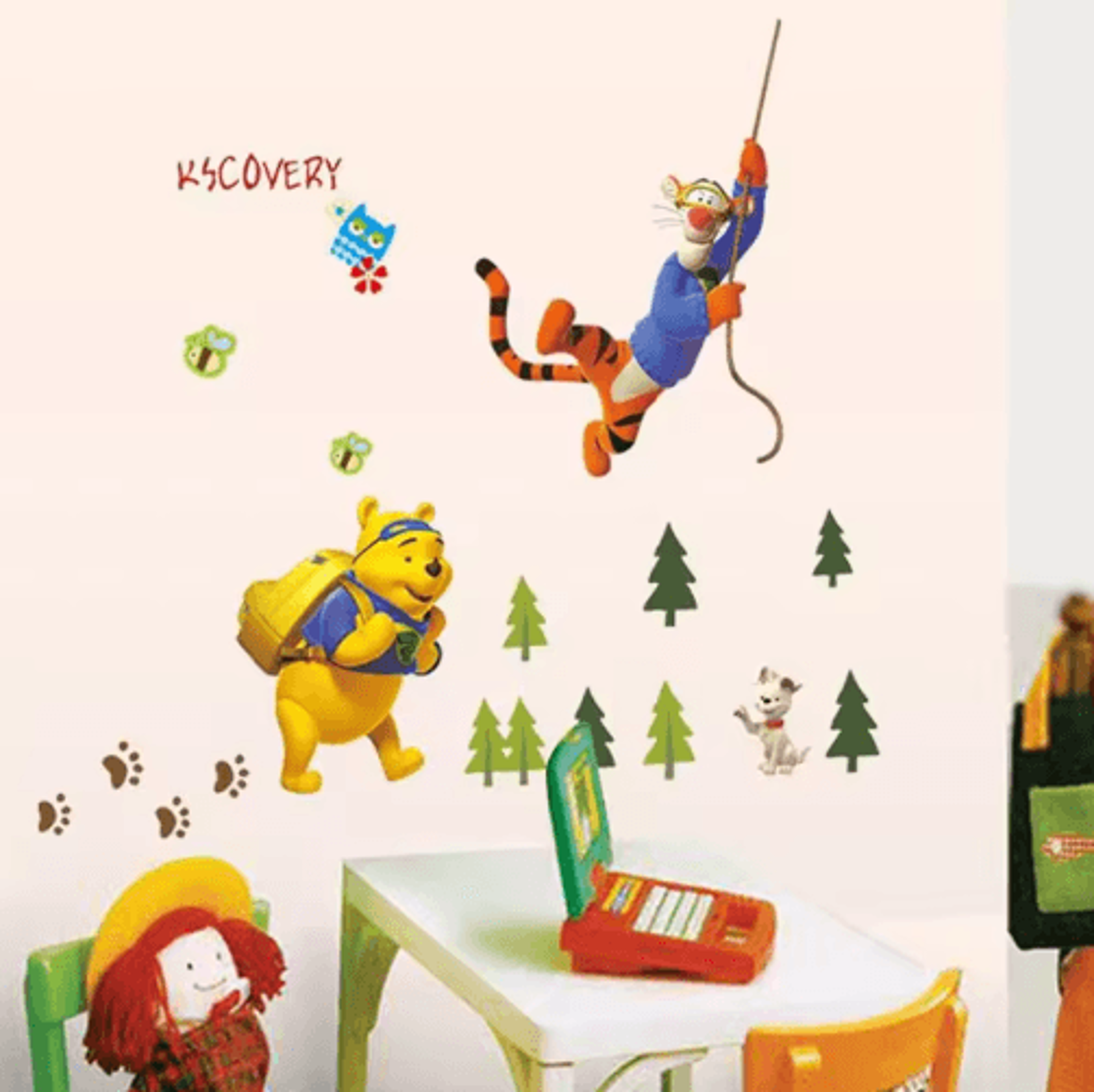 Winnie The Pooh Wall Sticker  Cute Cartoon Wall Decals For Kids Room  Nursery Decor 18