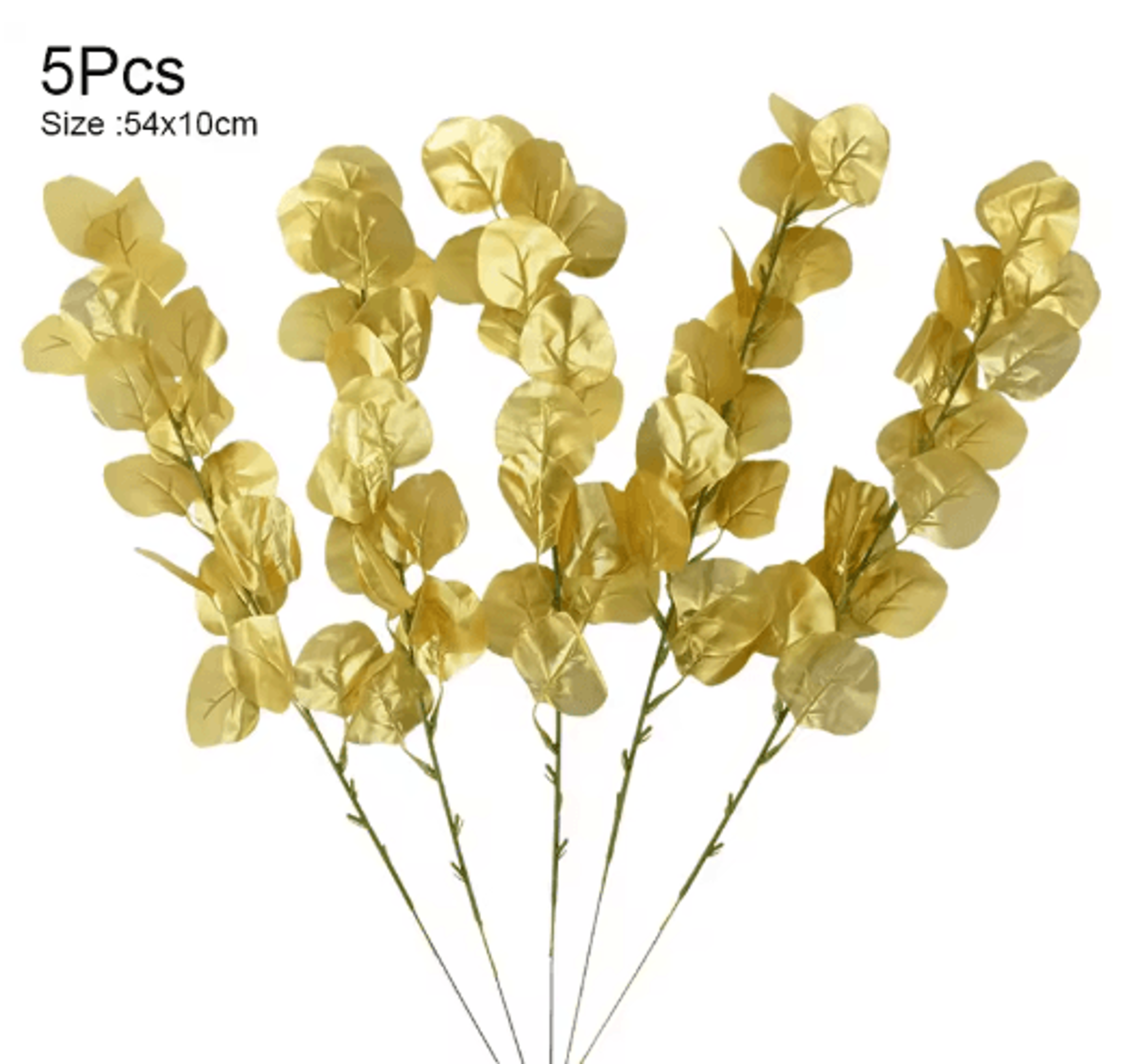 Artificial Palm Leaves Gold Green Turtle Leaf Decor For Wedding  Home Styling 2