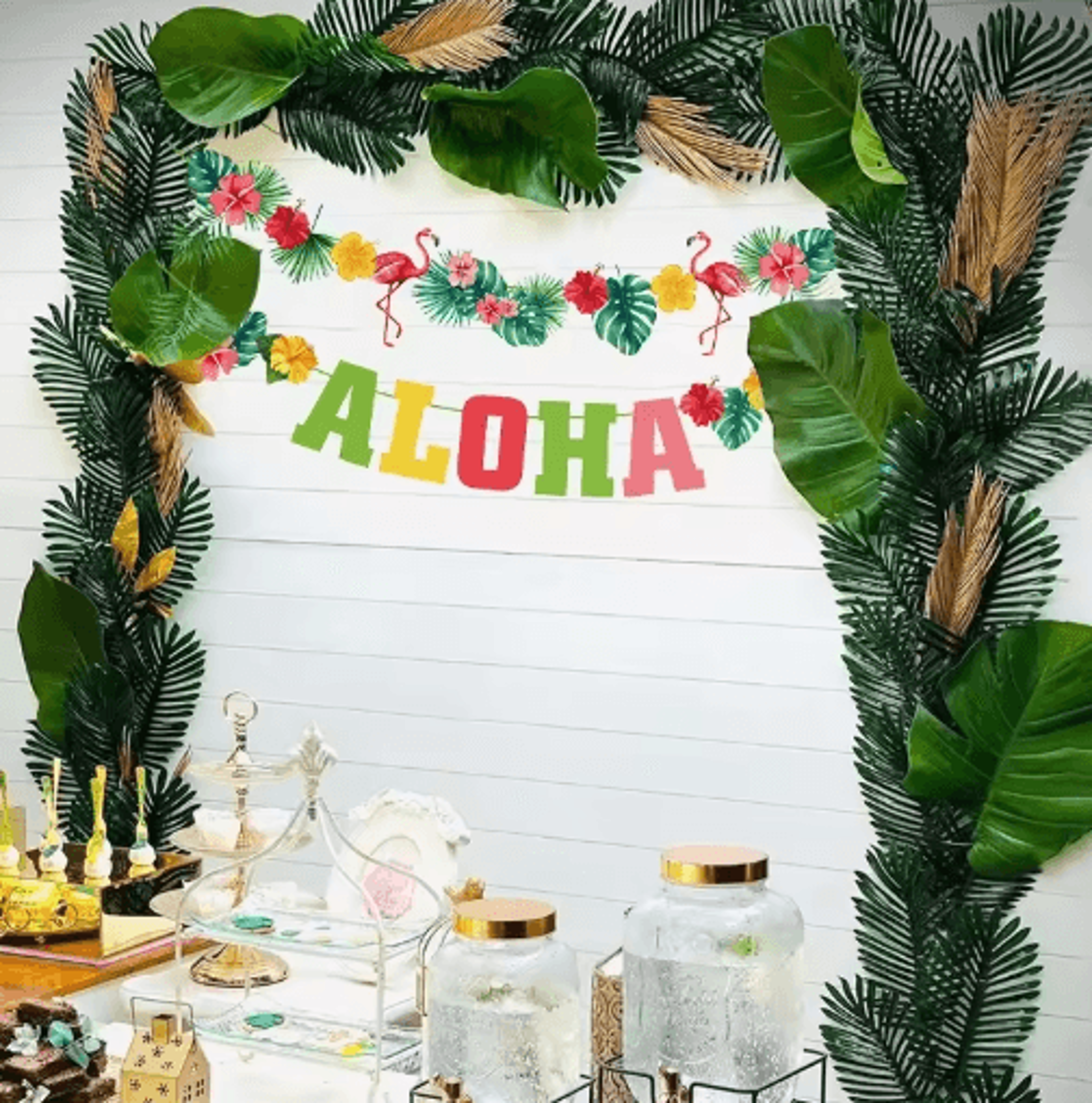 Artificial Palm Leaves Gold Green Turtle Leaf Decor For Wedding  Home Styling 21