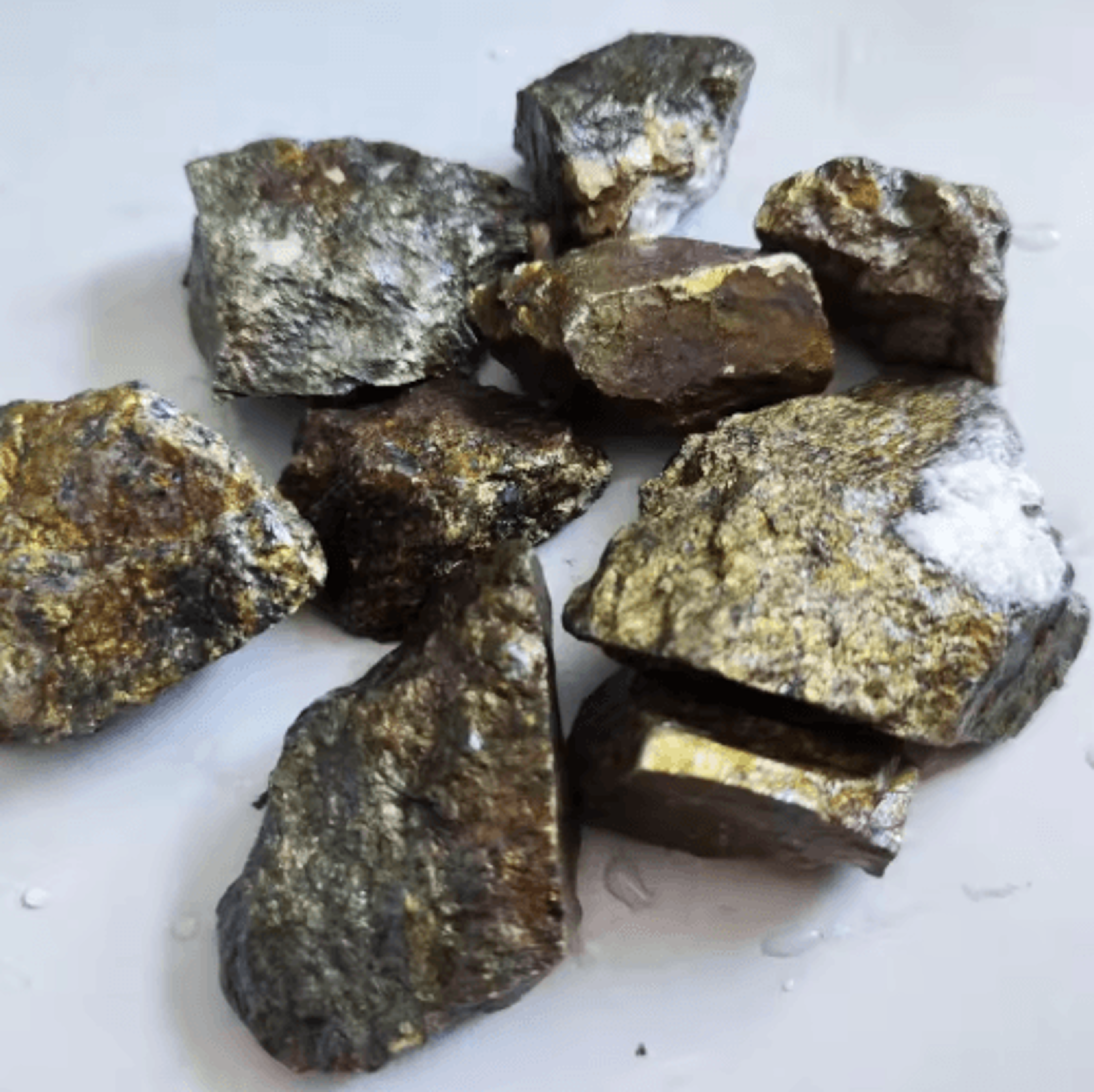 Chalcopyrite Crystal Ore  Natural Gold Silver  Copper Mineral Specimen For Study  Display 4