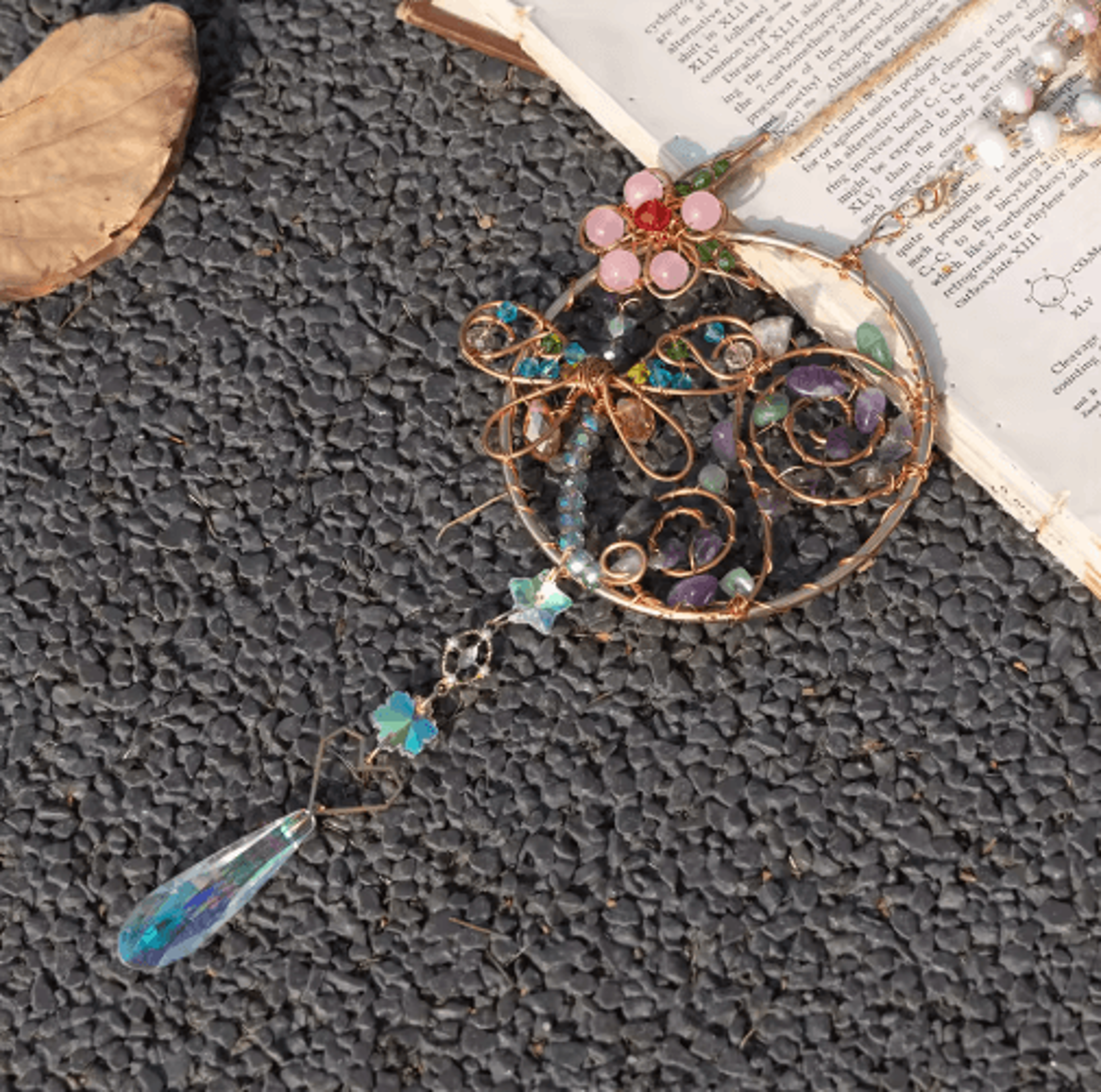 Crystal Sun  Moon Wind Chime  Prism Suncatcher Hanging Decor For Home  Garden 11