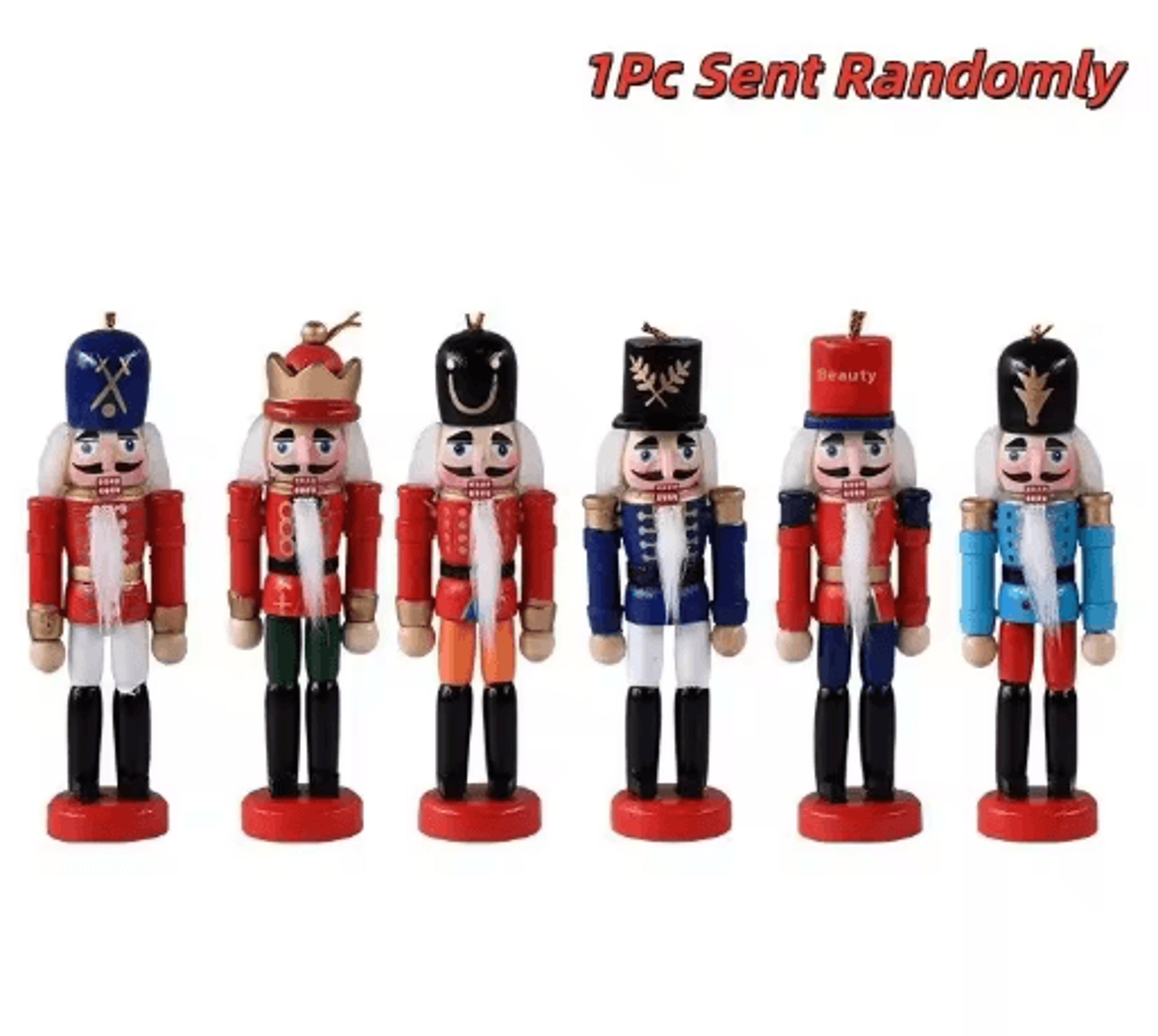 Mini Nutcracker Soldier Figurines Set  Christmas Desktop Ornaments  Holiday Decor 2