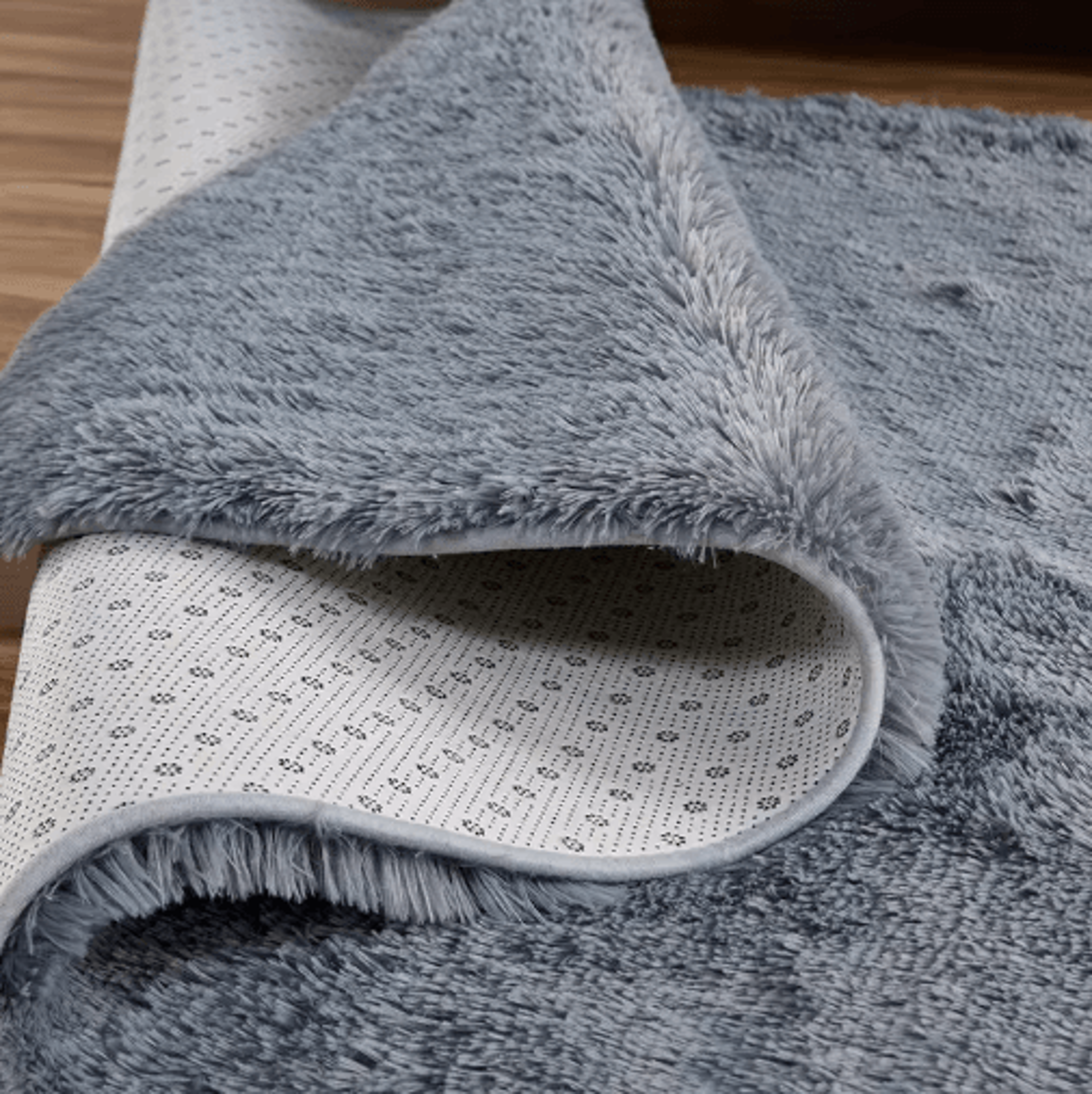 Super Soft Shaggy Gray Area Rug Fluffy Non Slip Carpet For Bedroom  Living Room 12