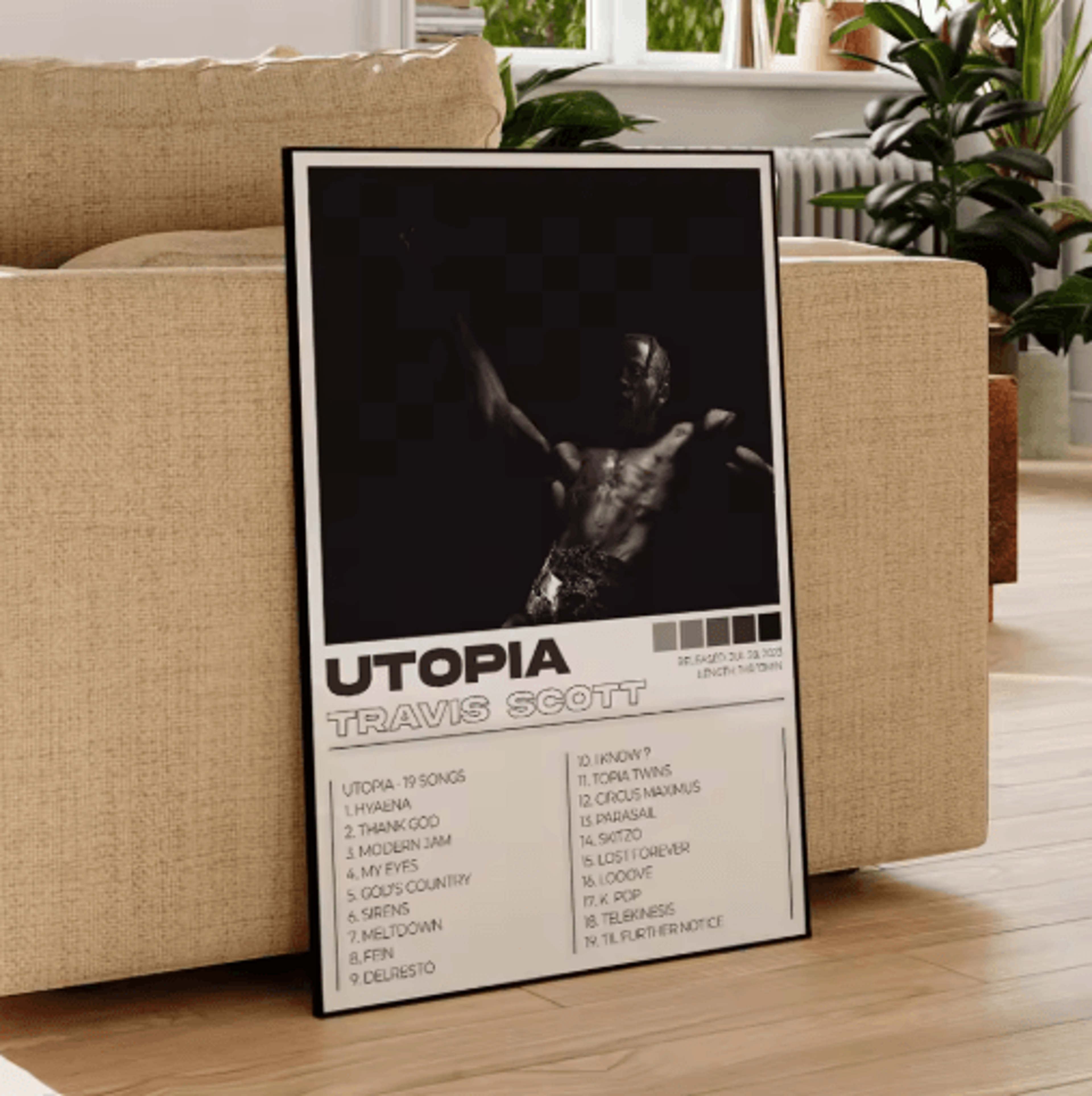 Modern Rap Album Wall Art Set Hip Hop Canvas Posters 3 Piece 1