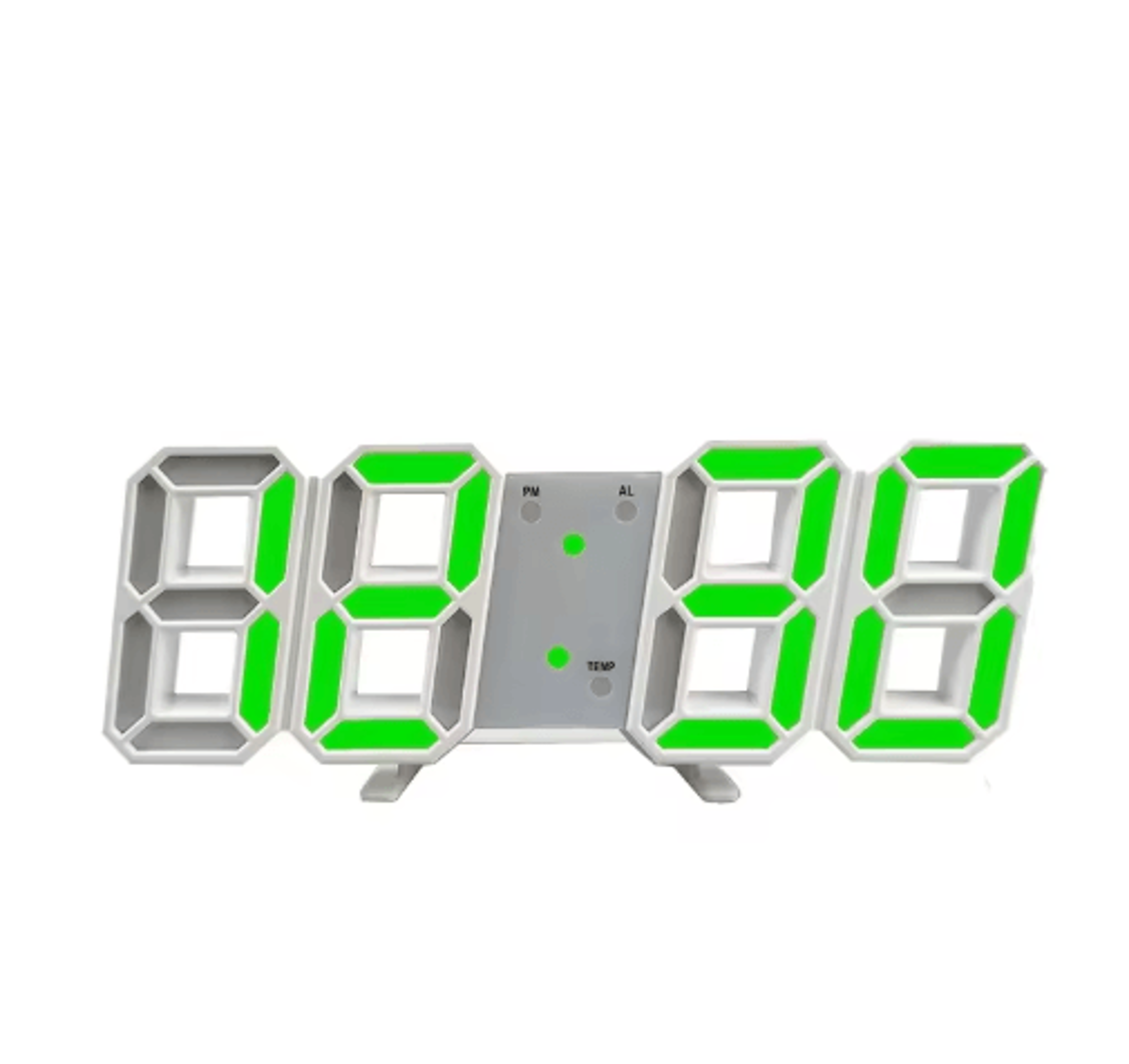 3D LED Digital Clock Voice Activated Luminous Silent Alarm Desk Clock 2