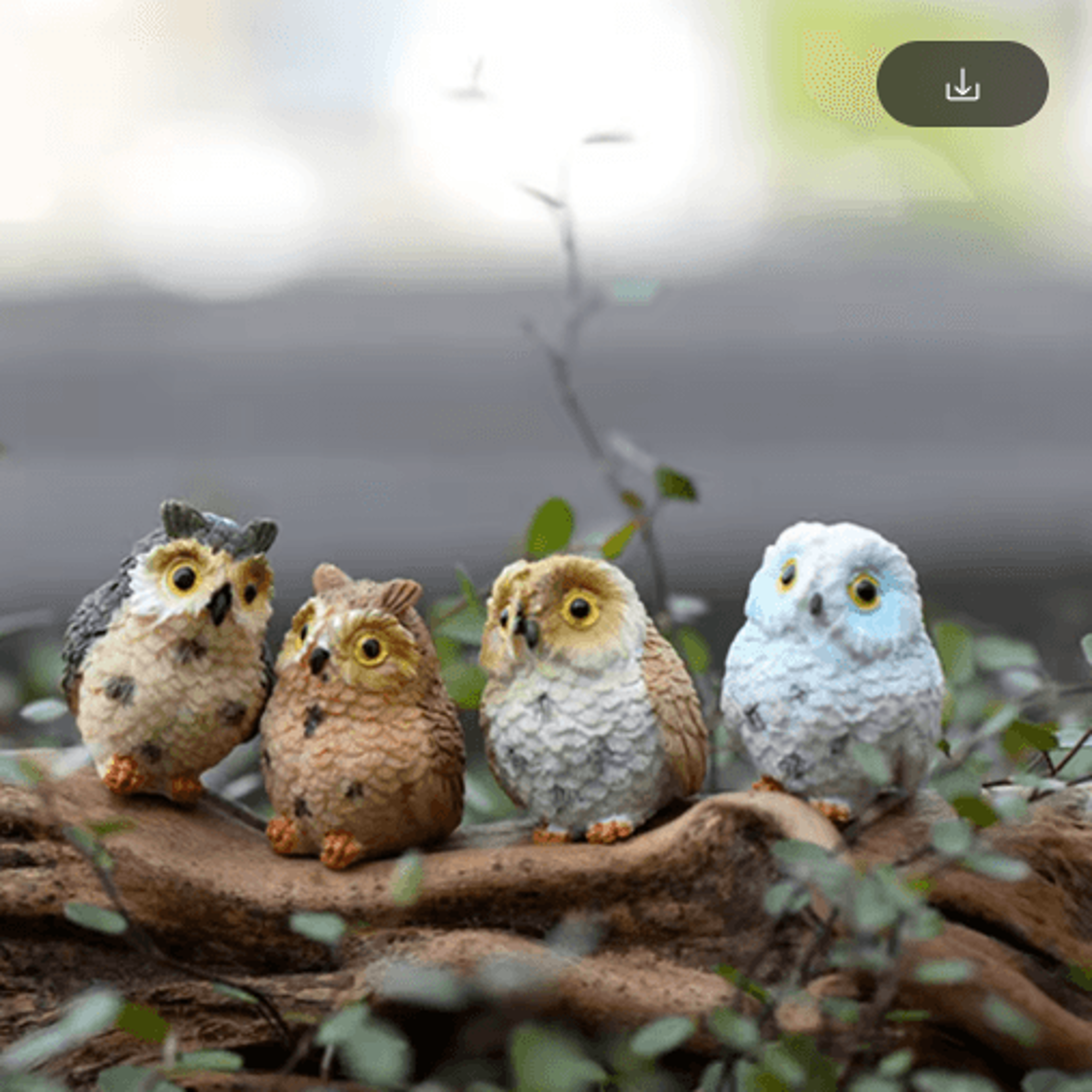mini animal figurines set cute fairy garden & bonsai miniature decor