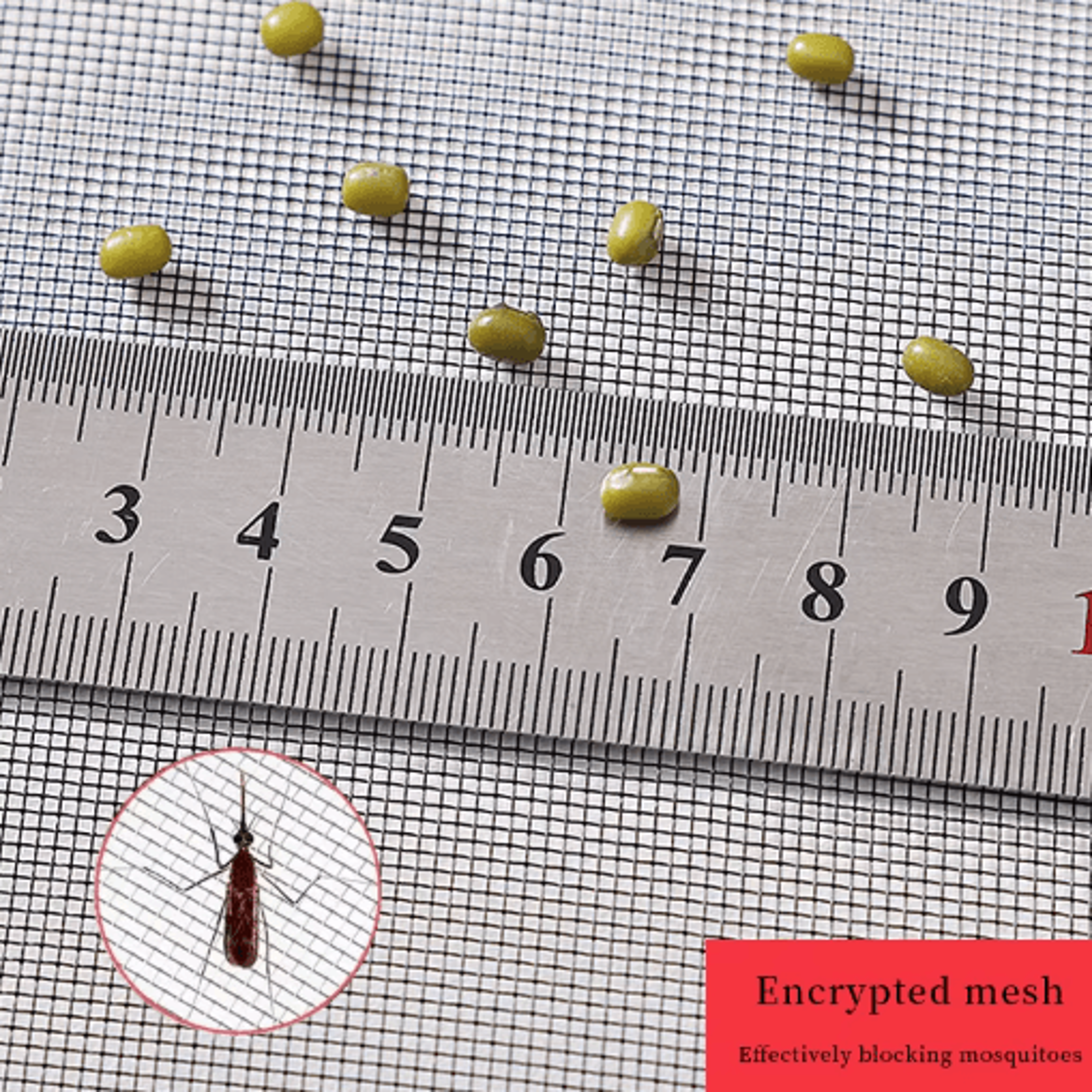 Custom Size Self Adhesive Mosquito Net Anti Insect Window Screen Protector 3