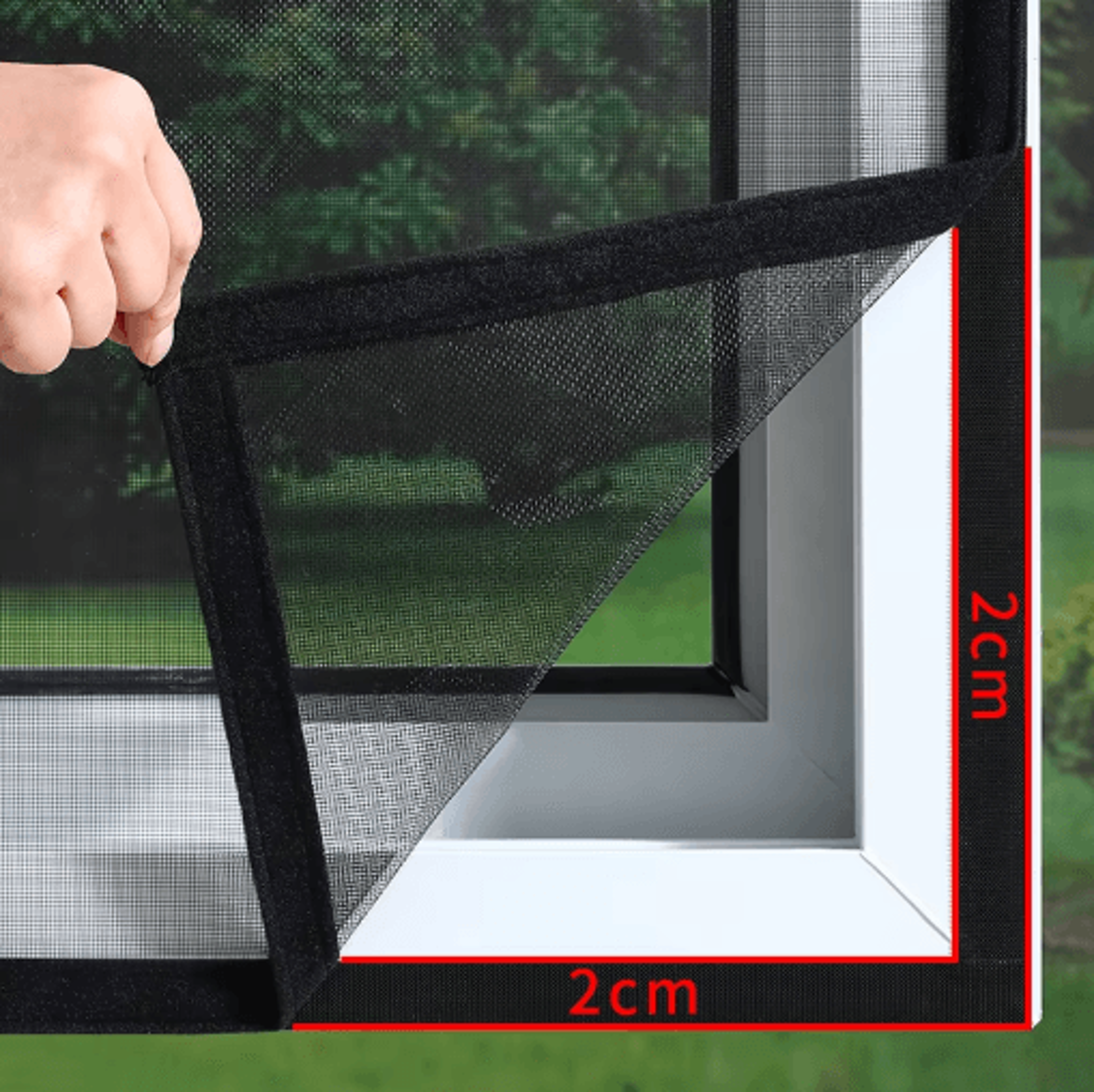 Custom Size Self Adhesive Mosquito Net Anti Insect Window Screen Protector 0