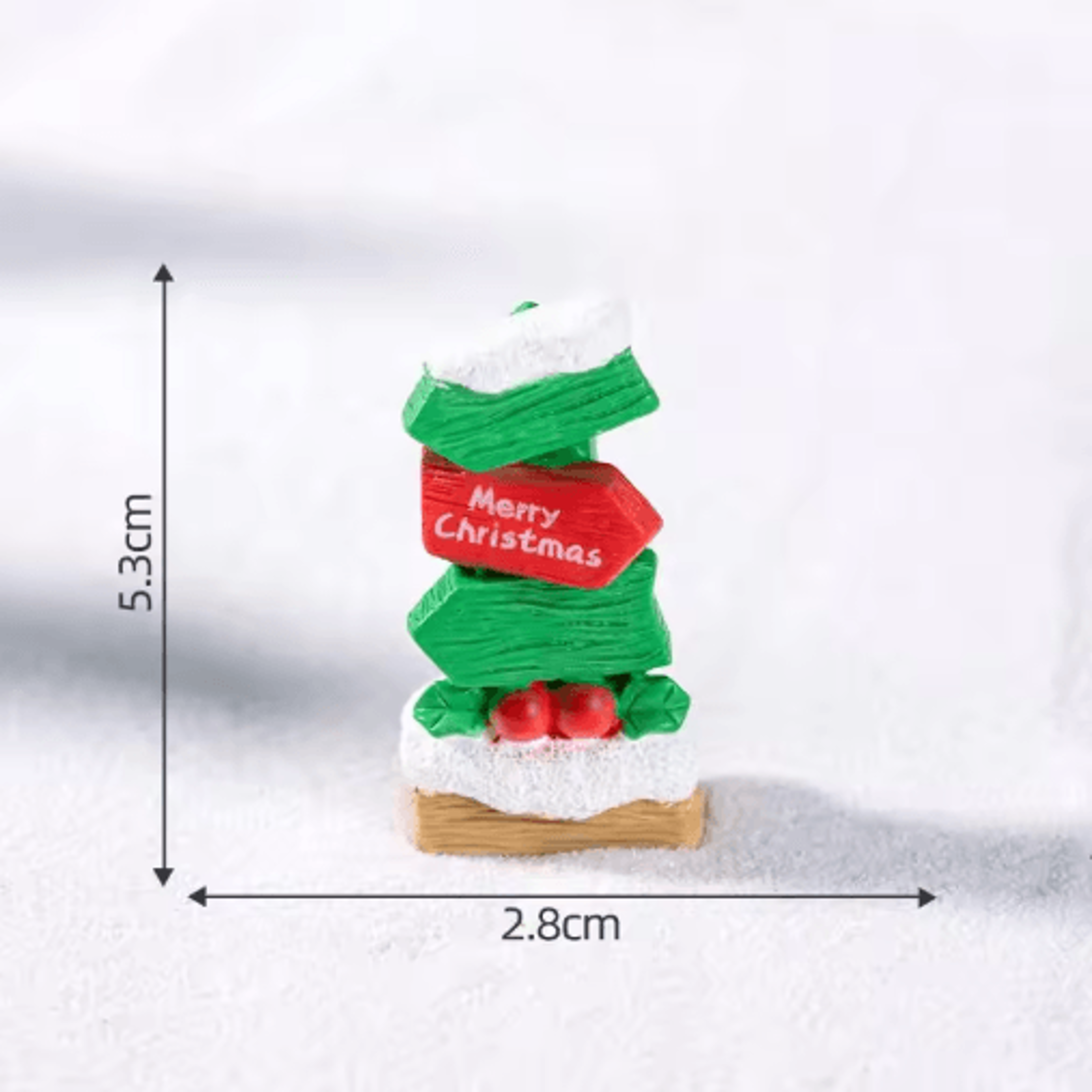 Miniature Road Sign Fairy Garden Decor  DIY Micro Landscape Dollhouse Accessories Set 1