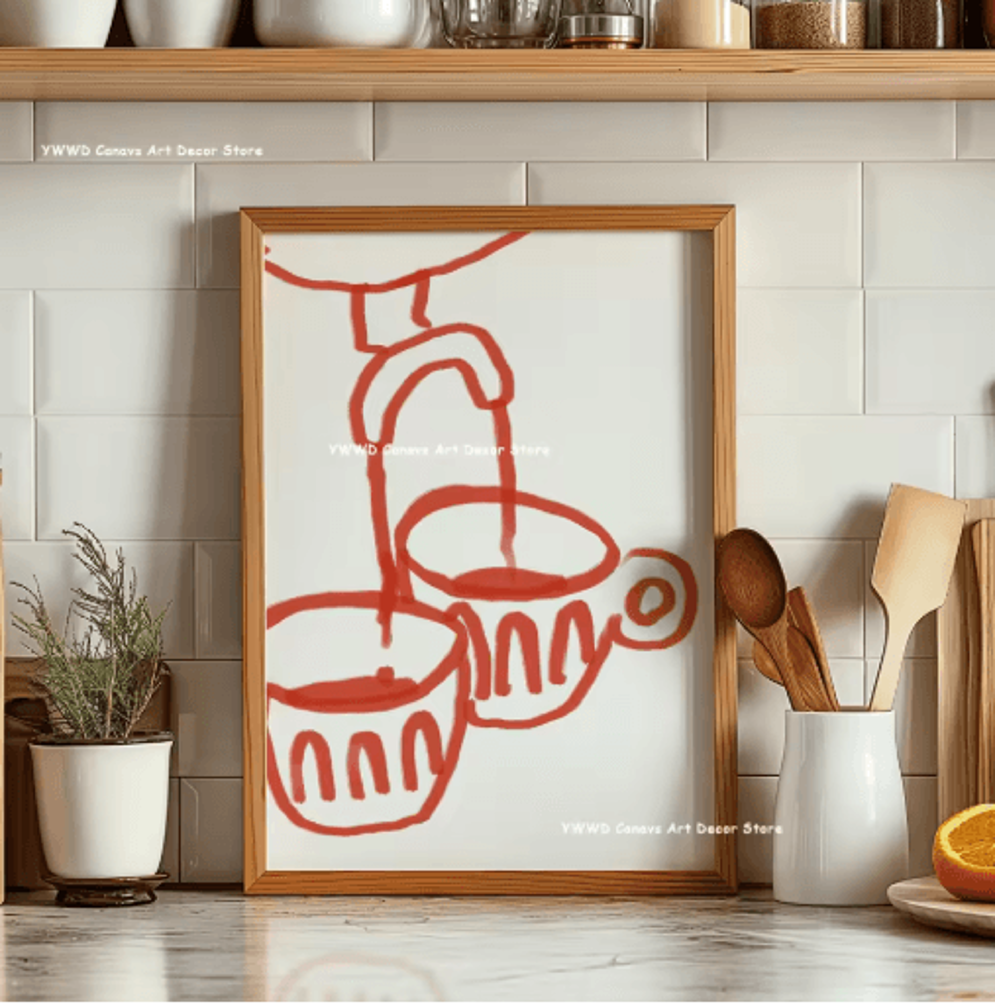 Buongiorno Espresso Canvas Wall Art Modern Coffee Kitchen Decor Print 11