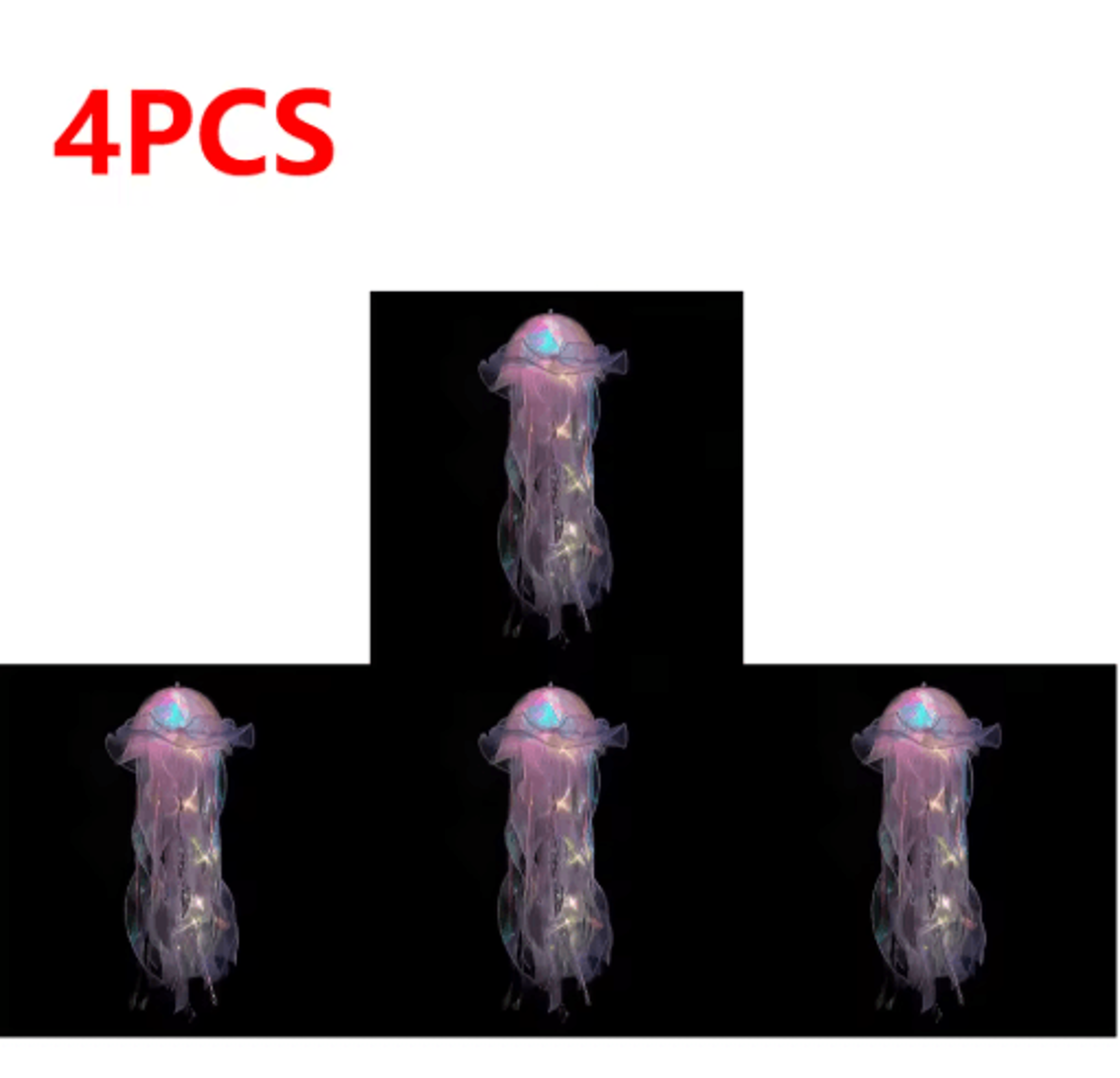 Gradient Jellyfish LED Hanging Night Light Colorful Ambient Pendant Lamp 12