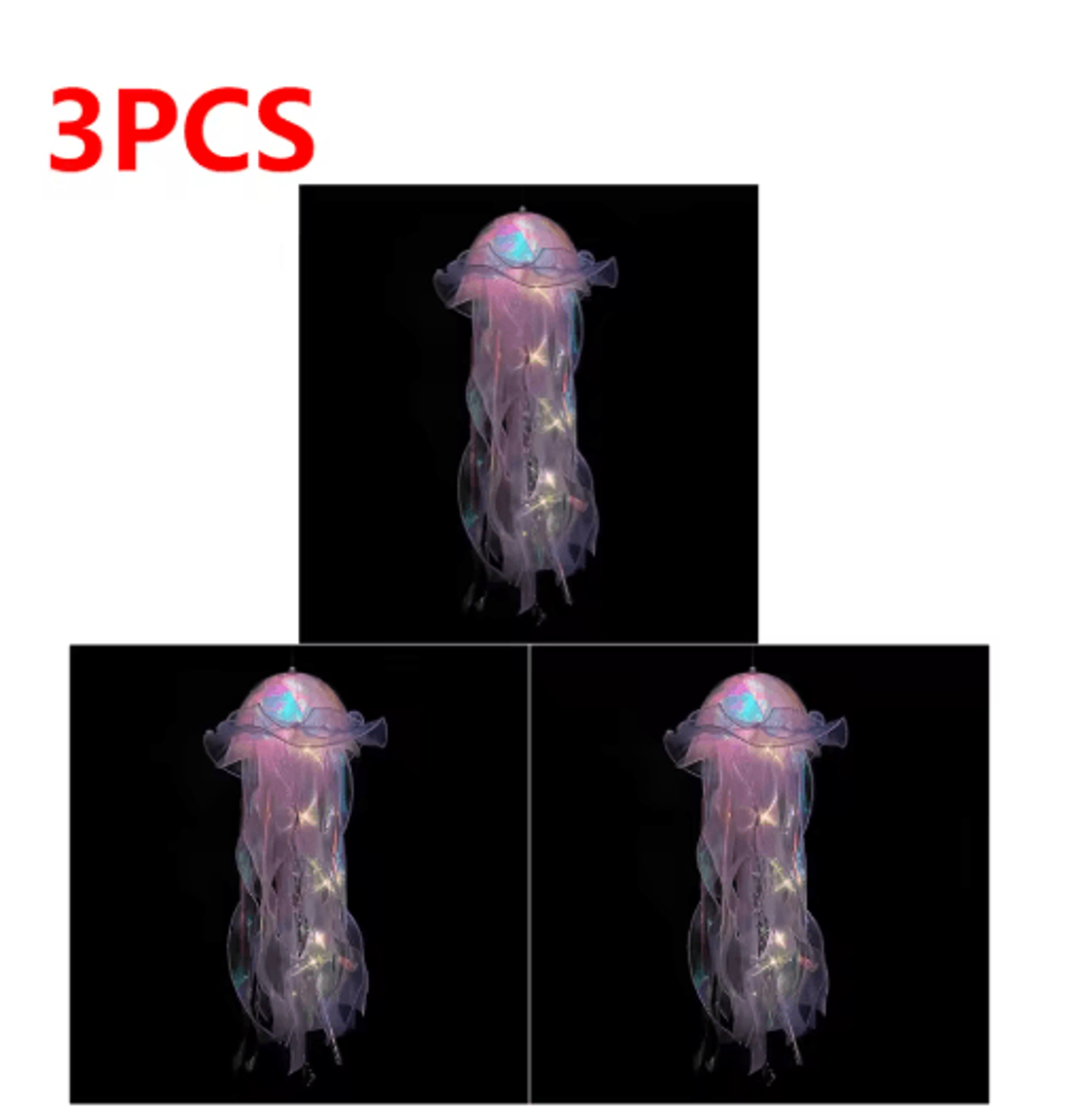 Gradient Jellyfish LED Hanging Night Light Colorful Ambient Pendant Lamp 13