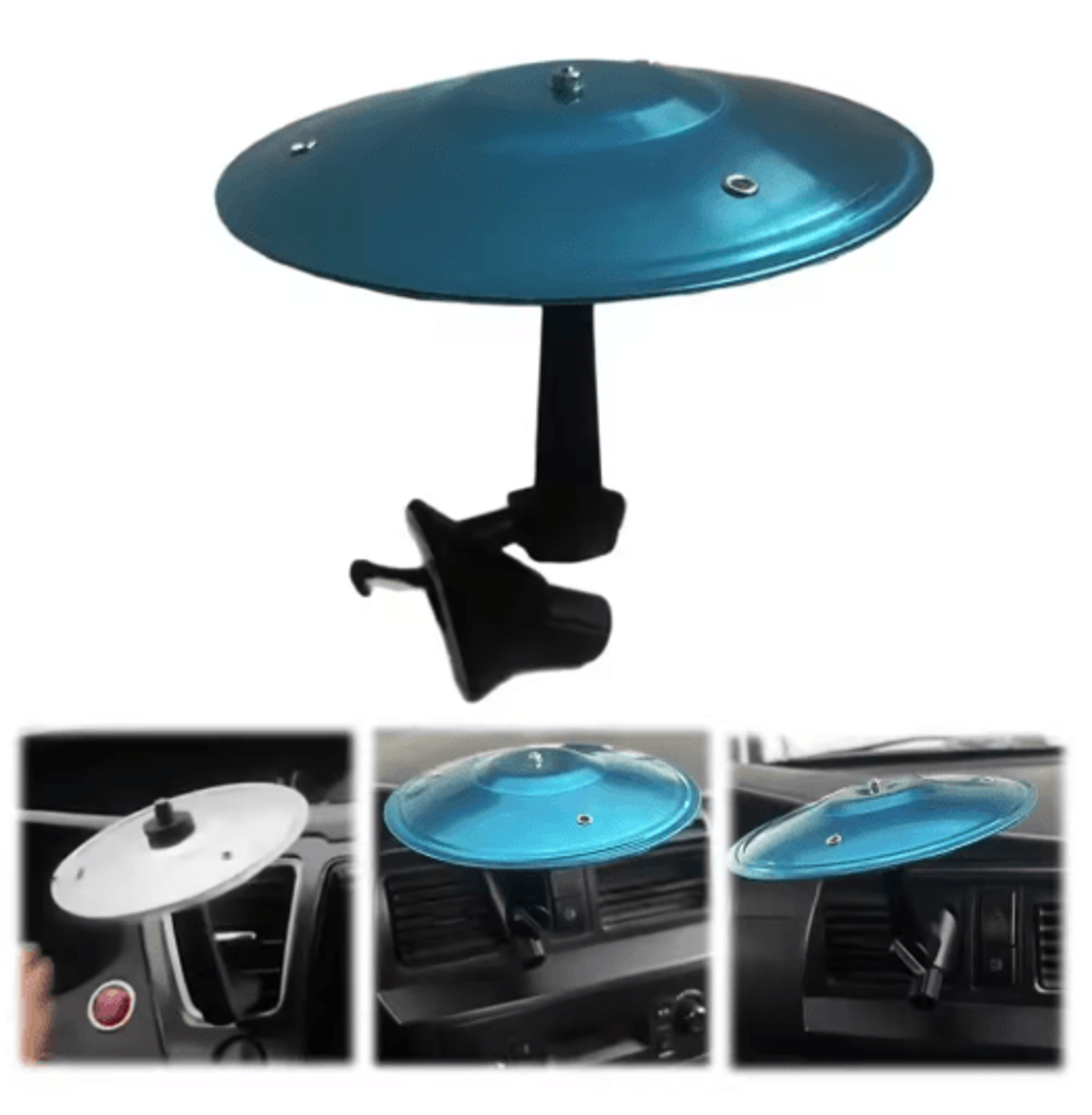 Mini Drum Car Vent Clip  Fun Cymbal Drummer Dashboard Decoration 8