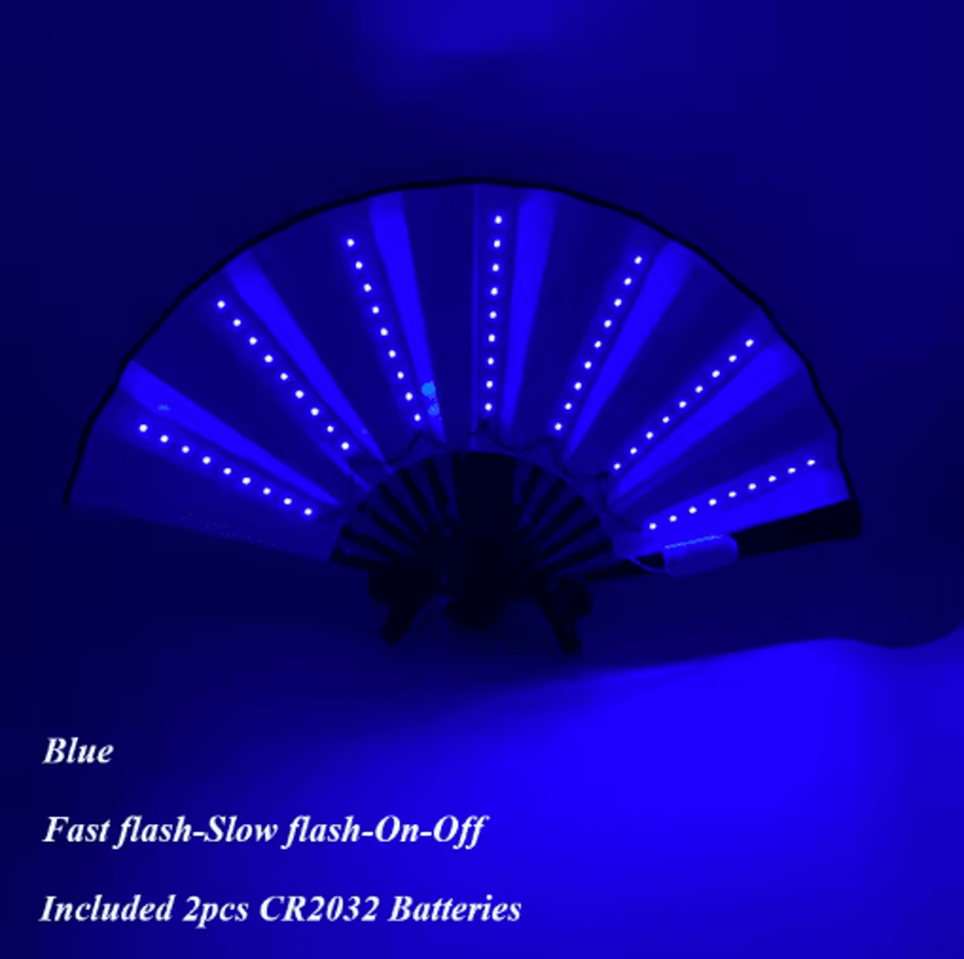 LED Neon Folding Rave Fan Glowing Party Hand Fan For Festivals  Events 16