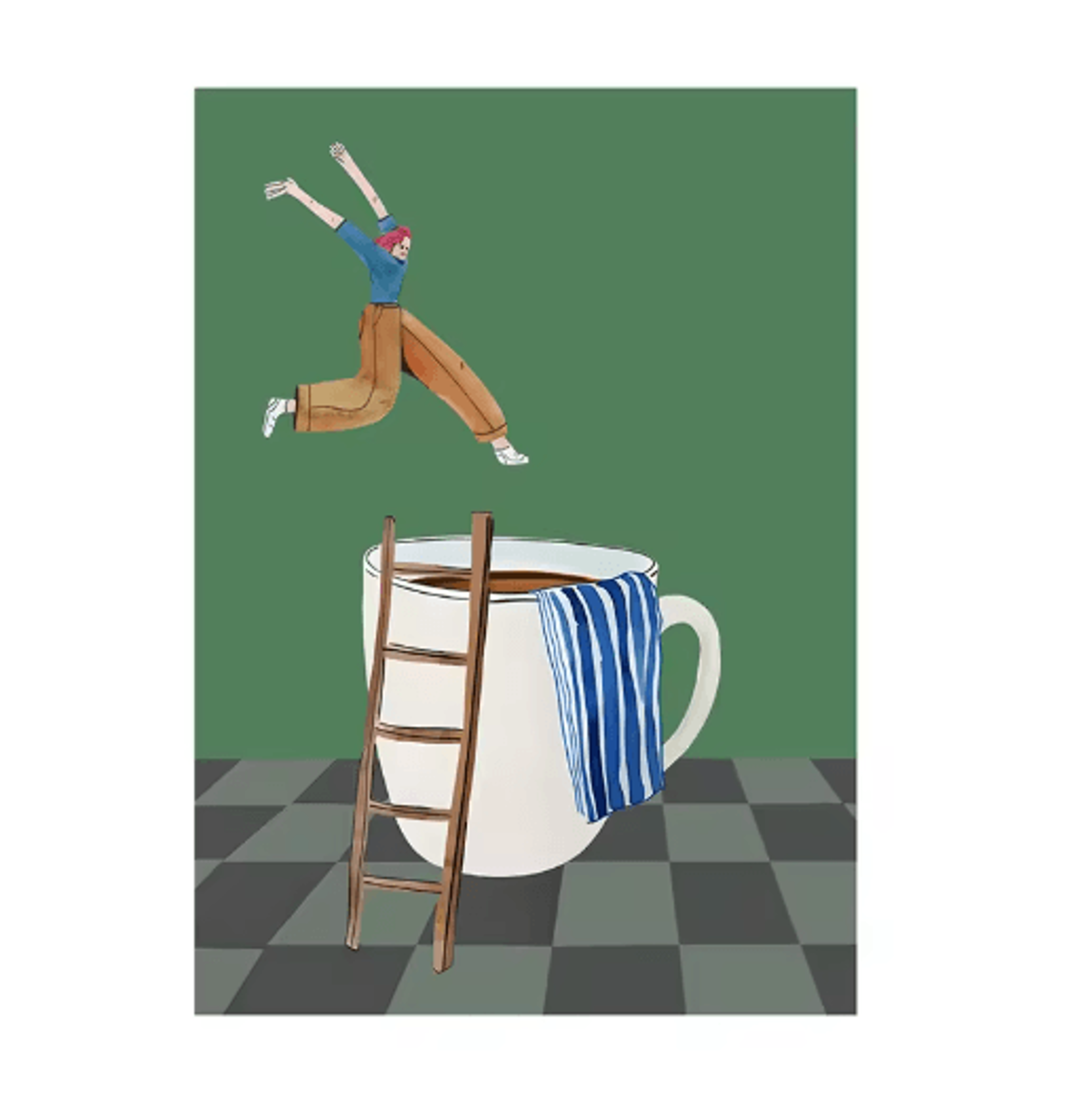 Coffee Diver Canvas Wall Art Trendy Coffee Lover Kitchen Poster Print 17