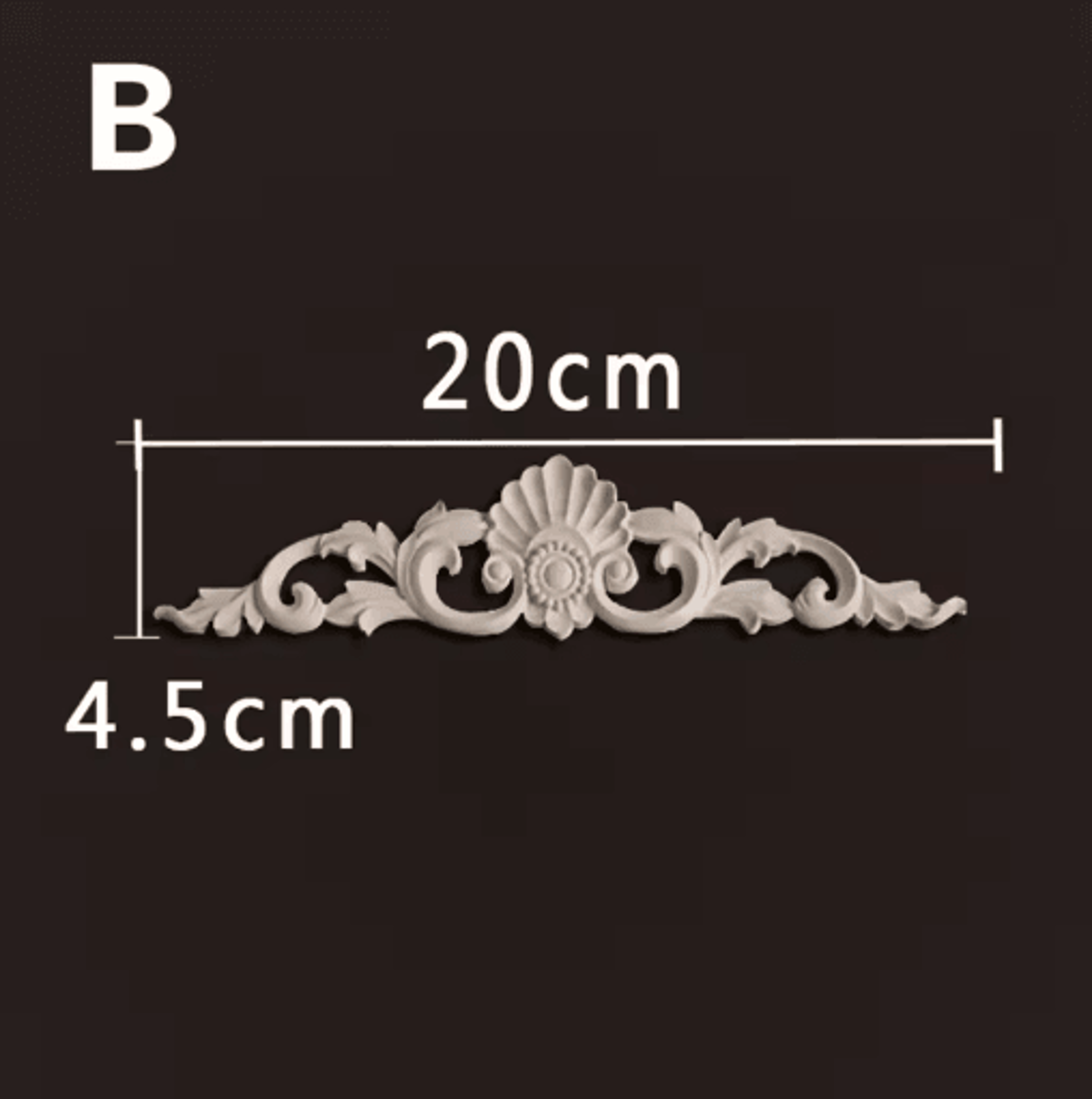 HandCarved Wooden Appliques  Onlays Decorative Furniture Trim Accents 27