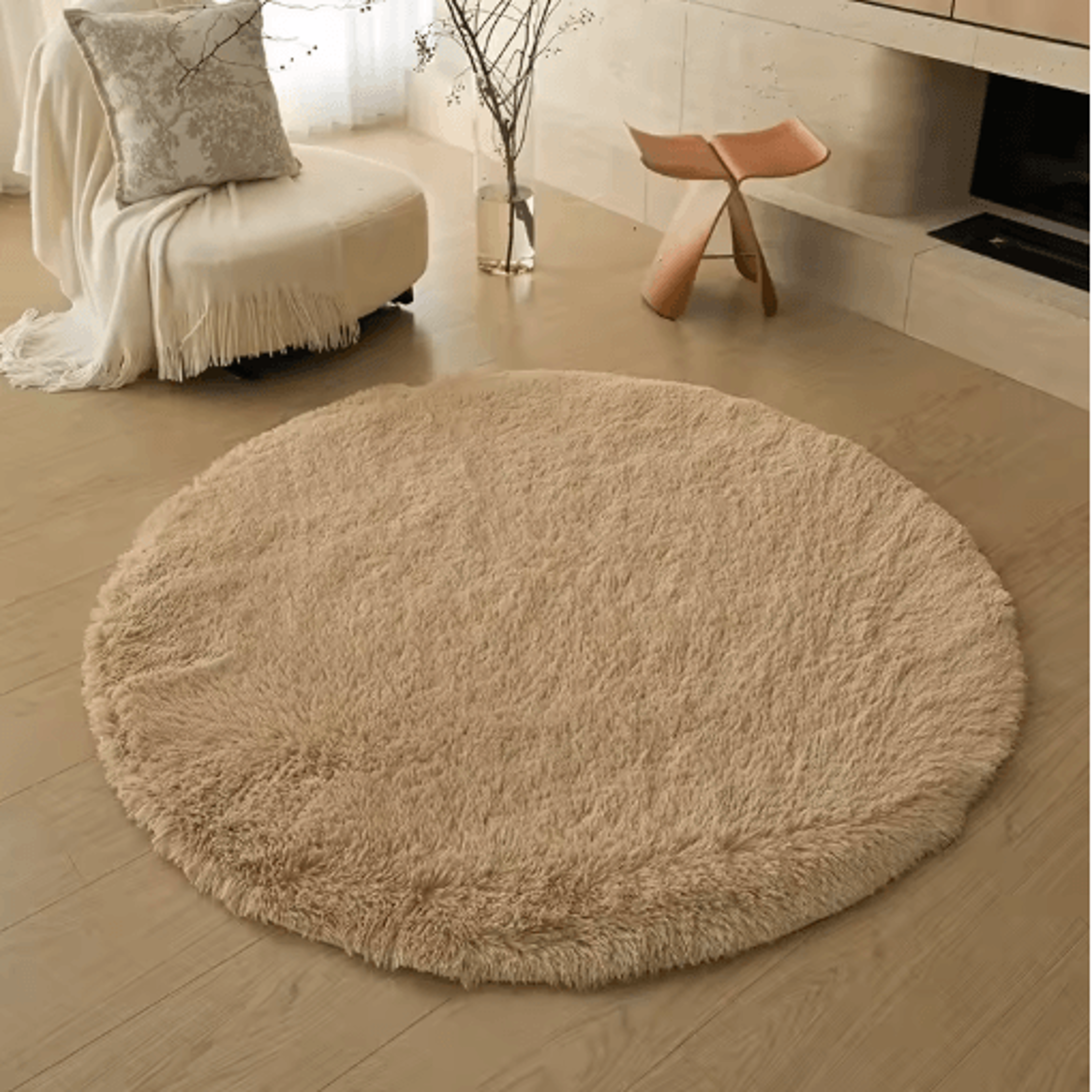 UltraSoft Round Plush Kids Rug Fluffy Nursery  Playroom Floor Mat 3
