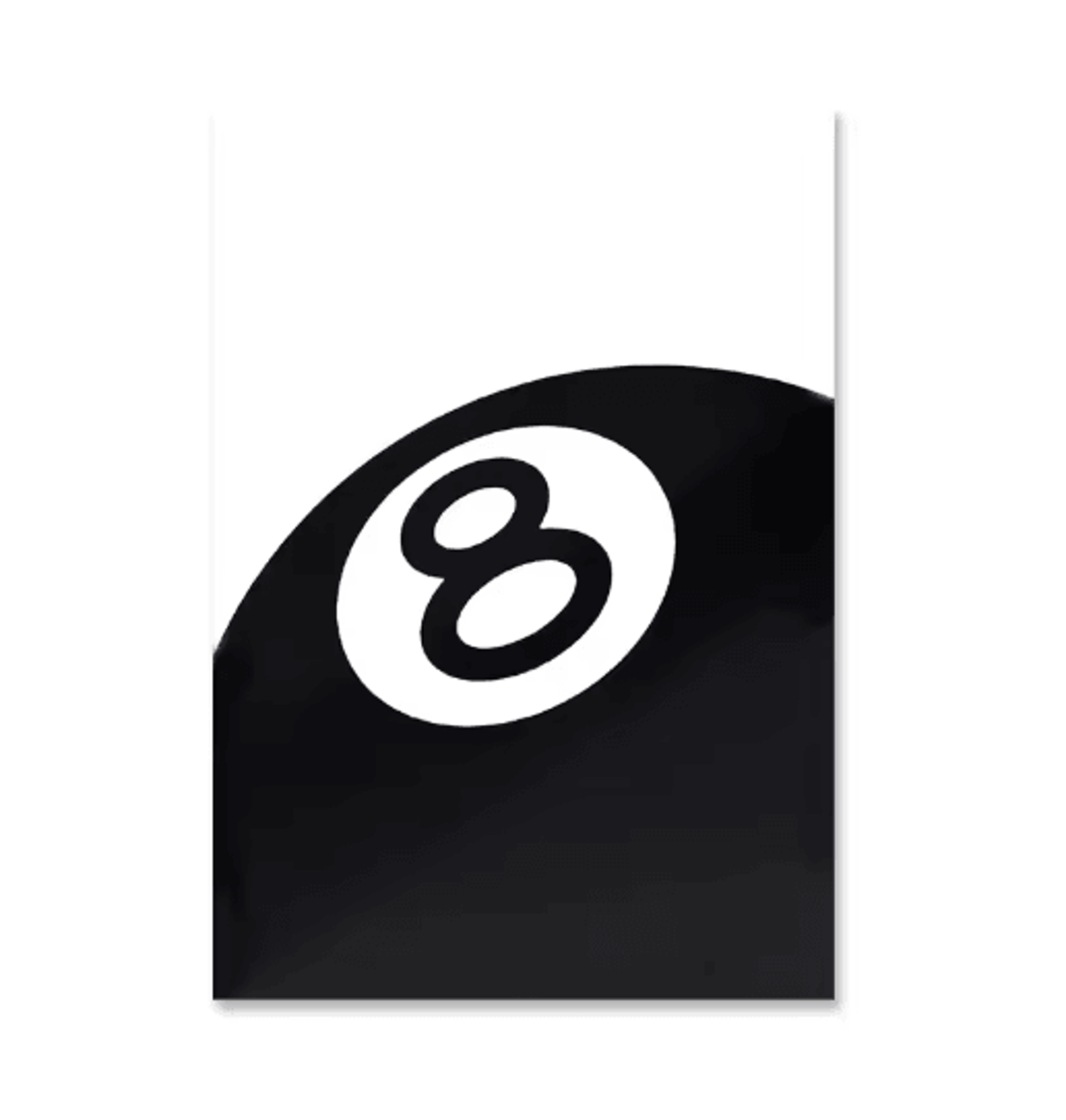 Black  White 8 Ball Canvas Wall Art Billiards Club Style Home Decor 3