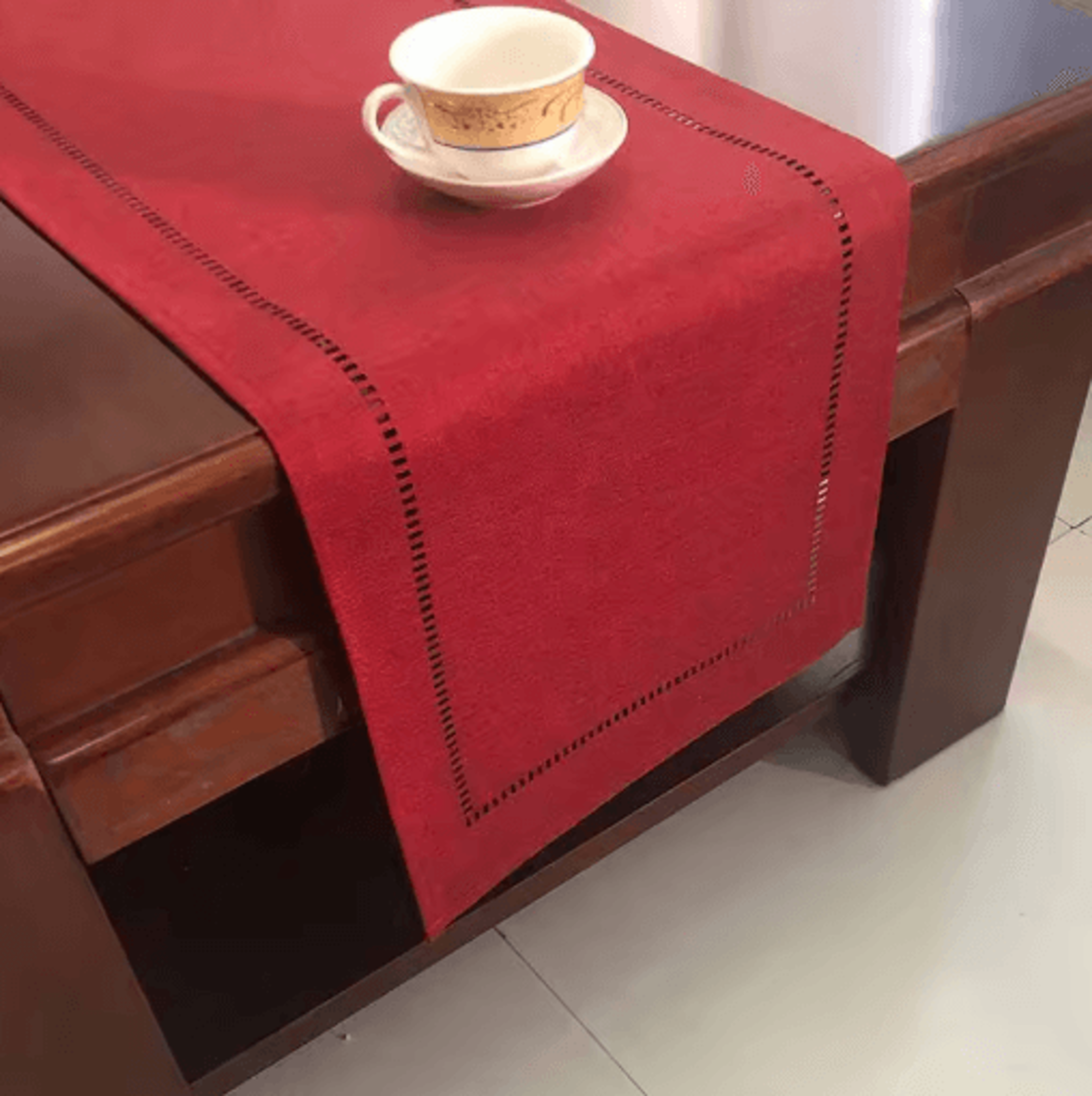 Basic Linen Style Table Runner Simple Elegant Dining  Party Table Decor 5