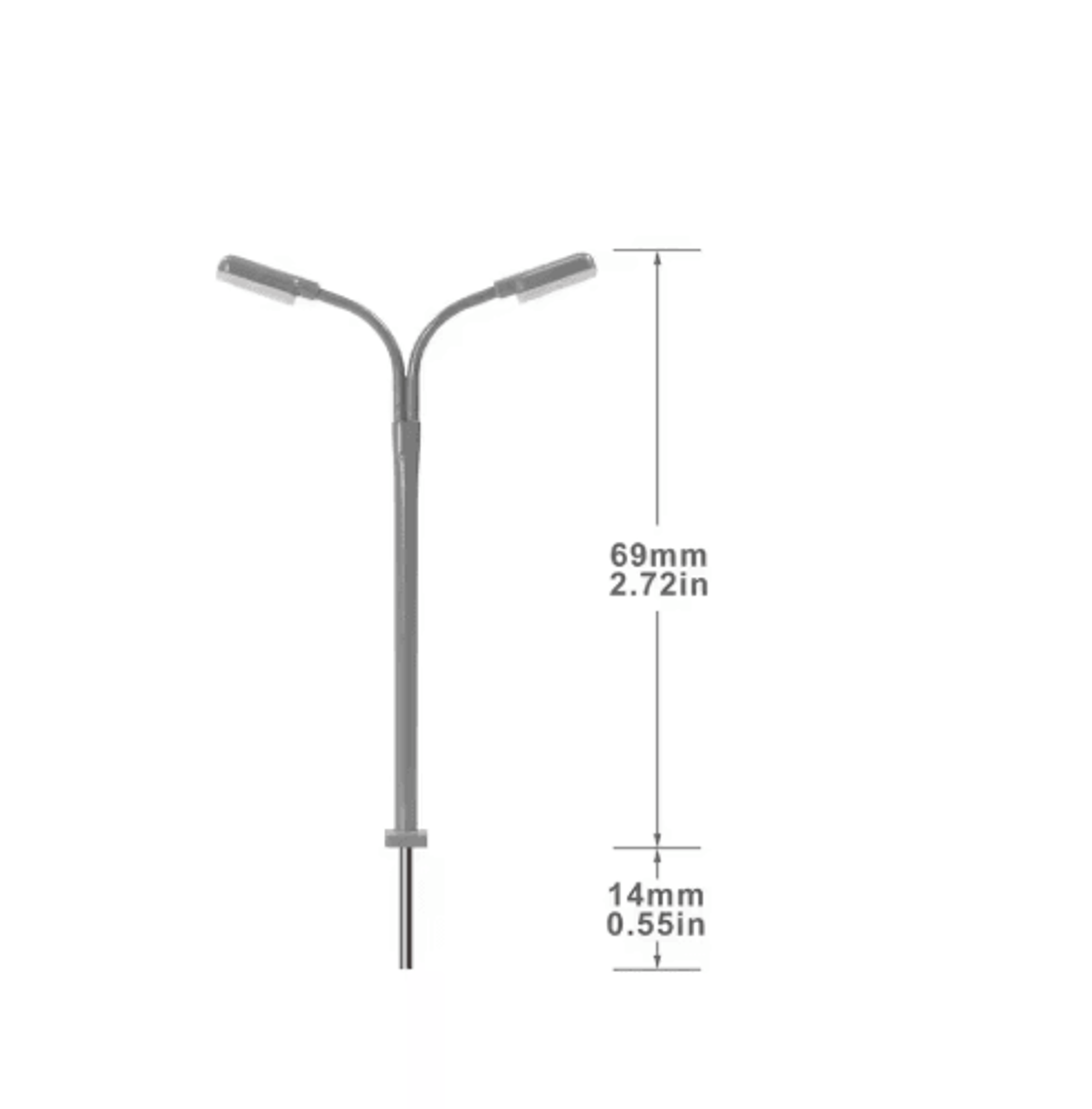5 Piece Mini LED Street Lamp Set  1 160 Scale Model Train  Miniature Garden Lighting 1