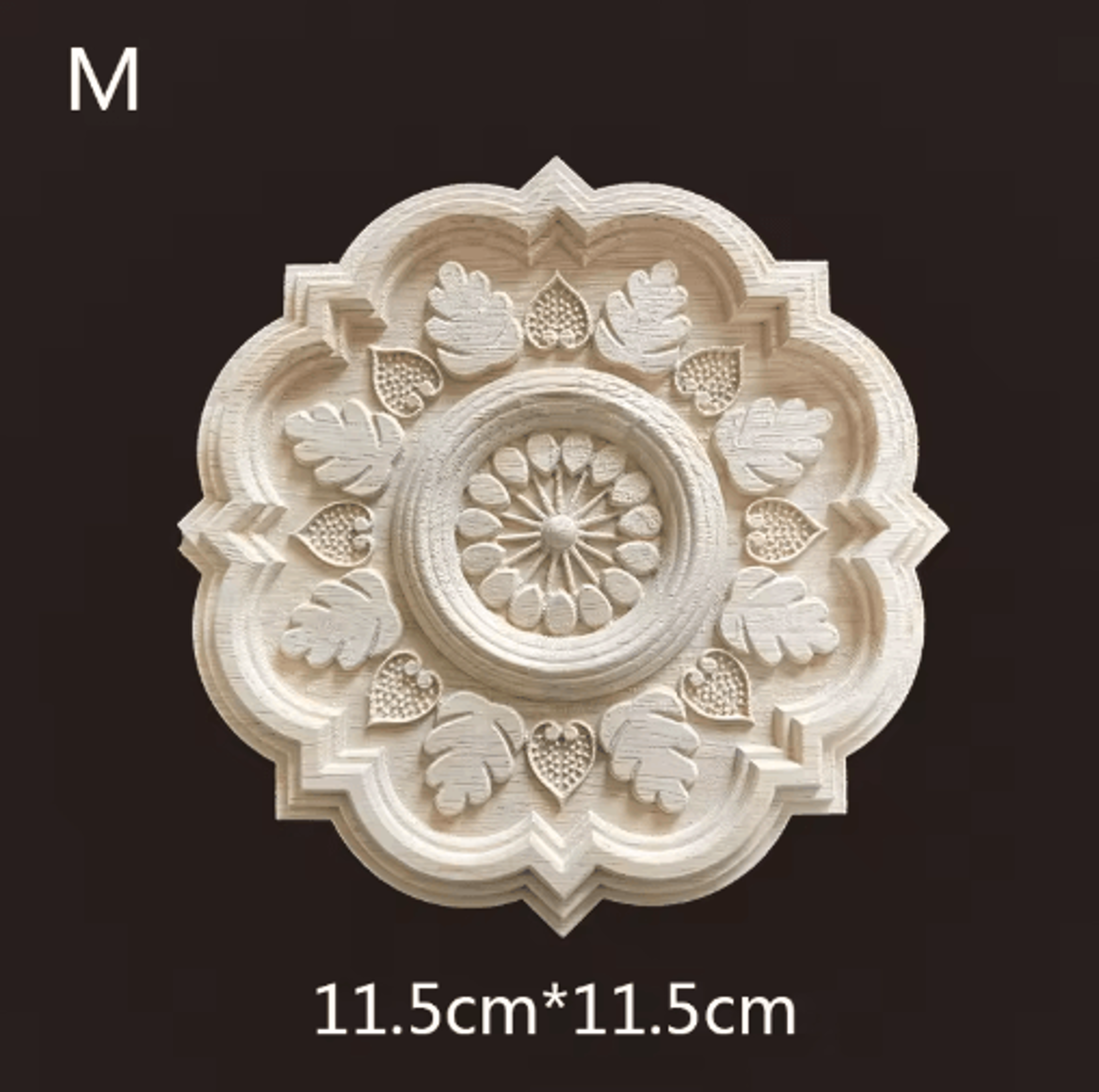 Hand Carved Wooden Applique Onlays Decorative Wood Furniture Applique For Doors  Home Decor 3