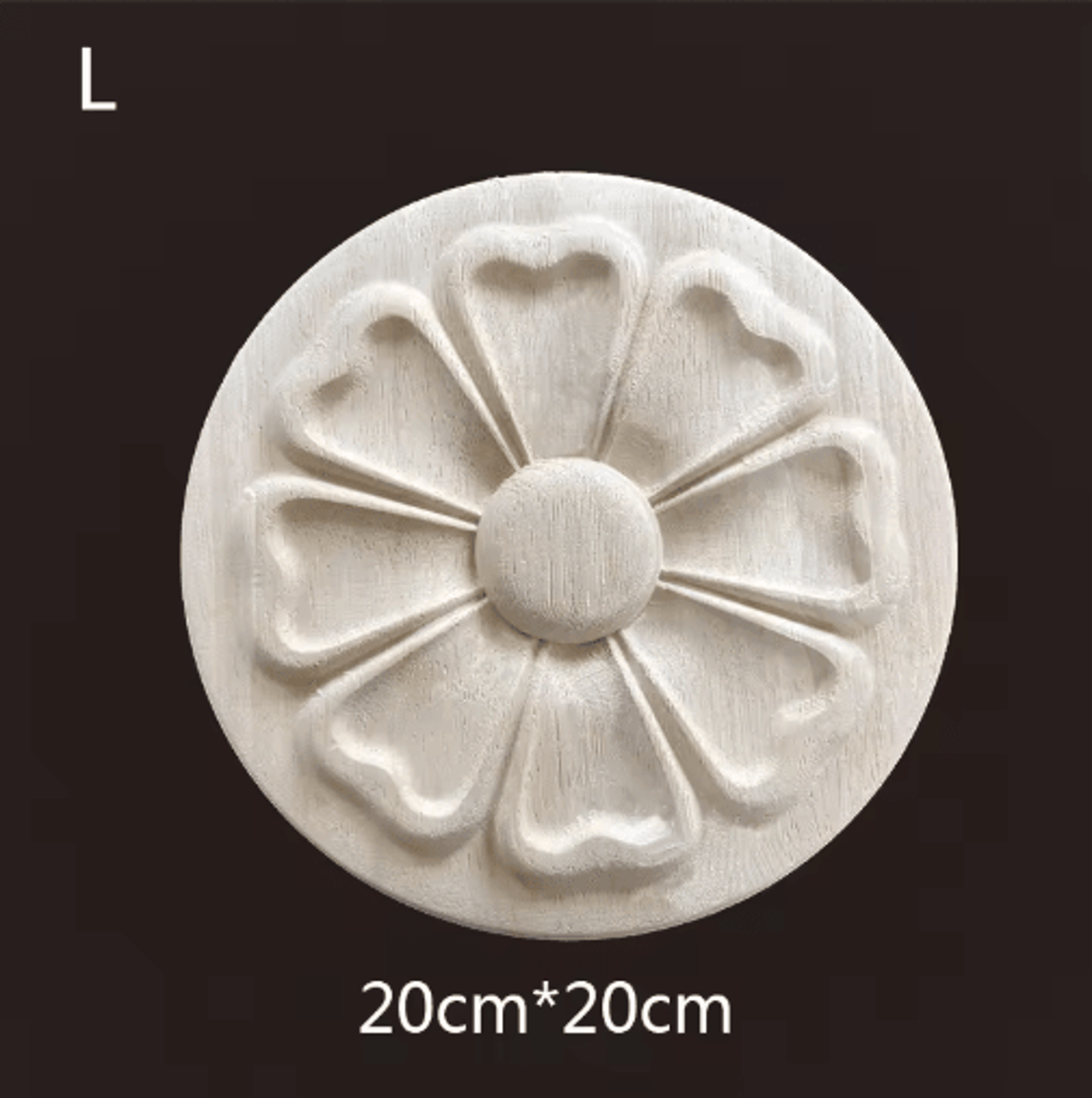 Hand Carved Wooden Applique Onlays Decorative Wood Furniture Applique For Doors  Home Decor 5