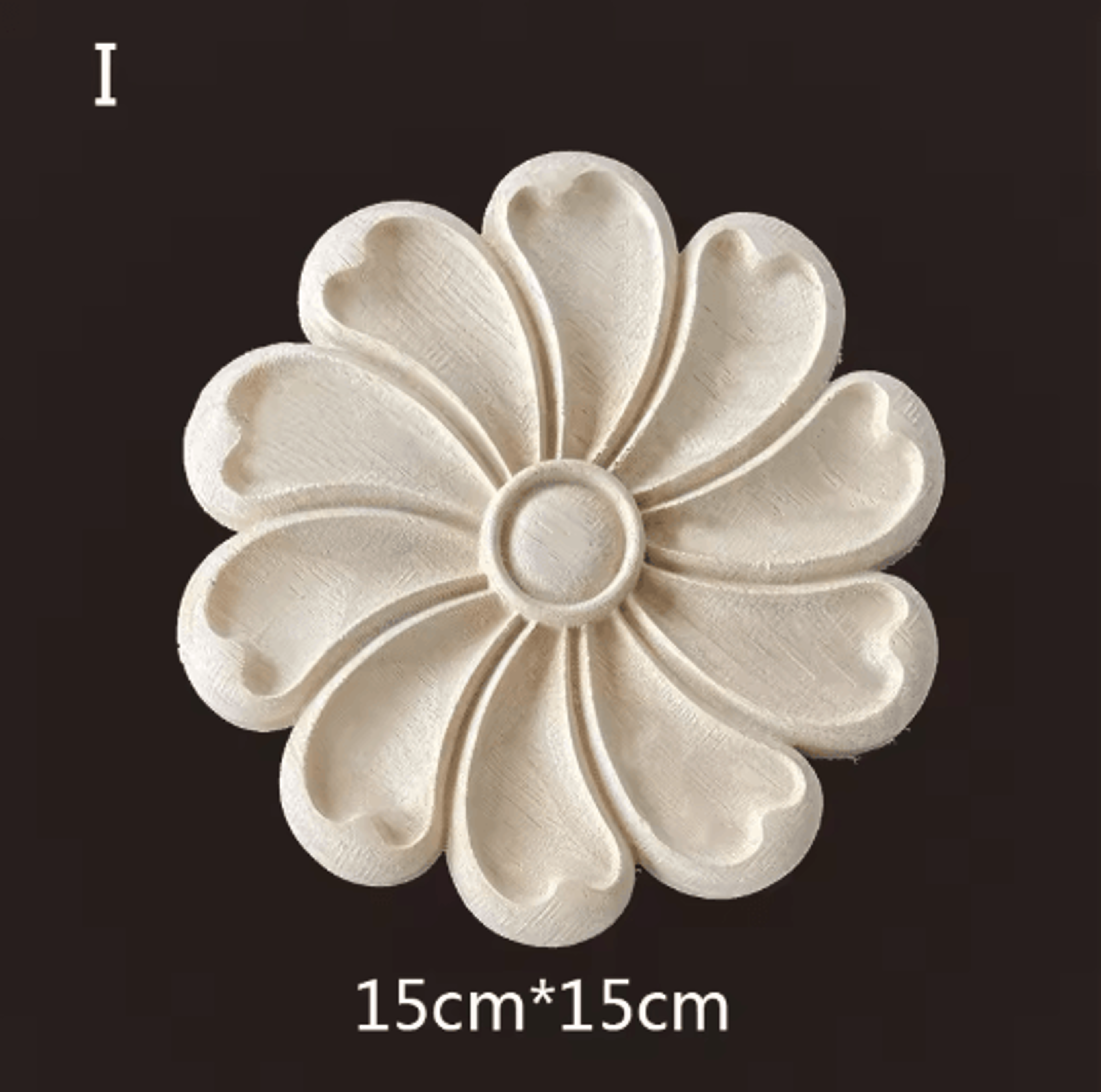 Hand Carved Wooden Applique Onlays Decorative Wood Furniture Applique For Doors  Home Decor 12
