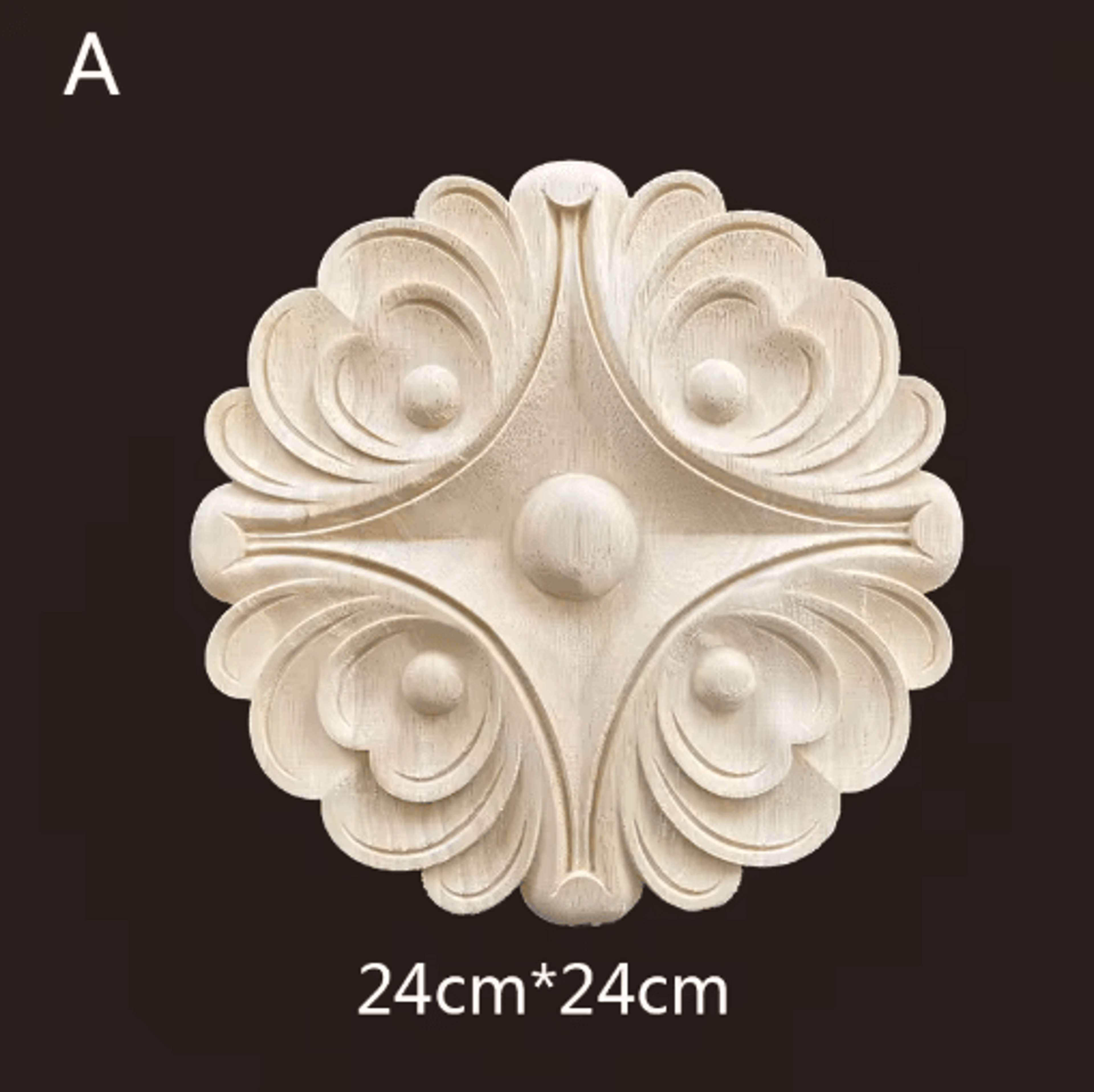Hand Carved Wooden Applique Onlays Decorative Wood Furniture Applique For Doors  Home Decor 25