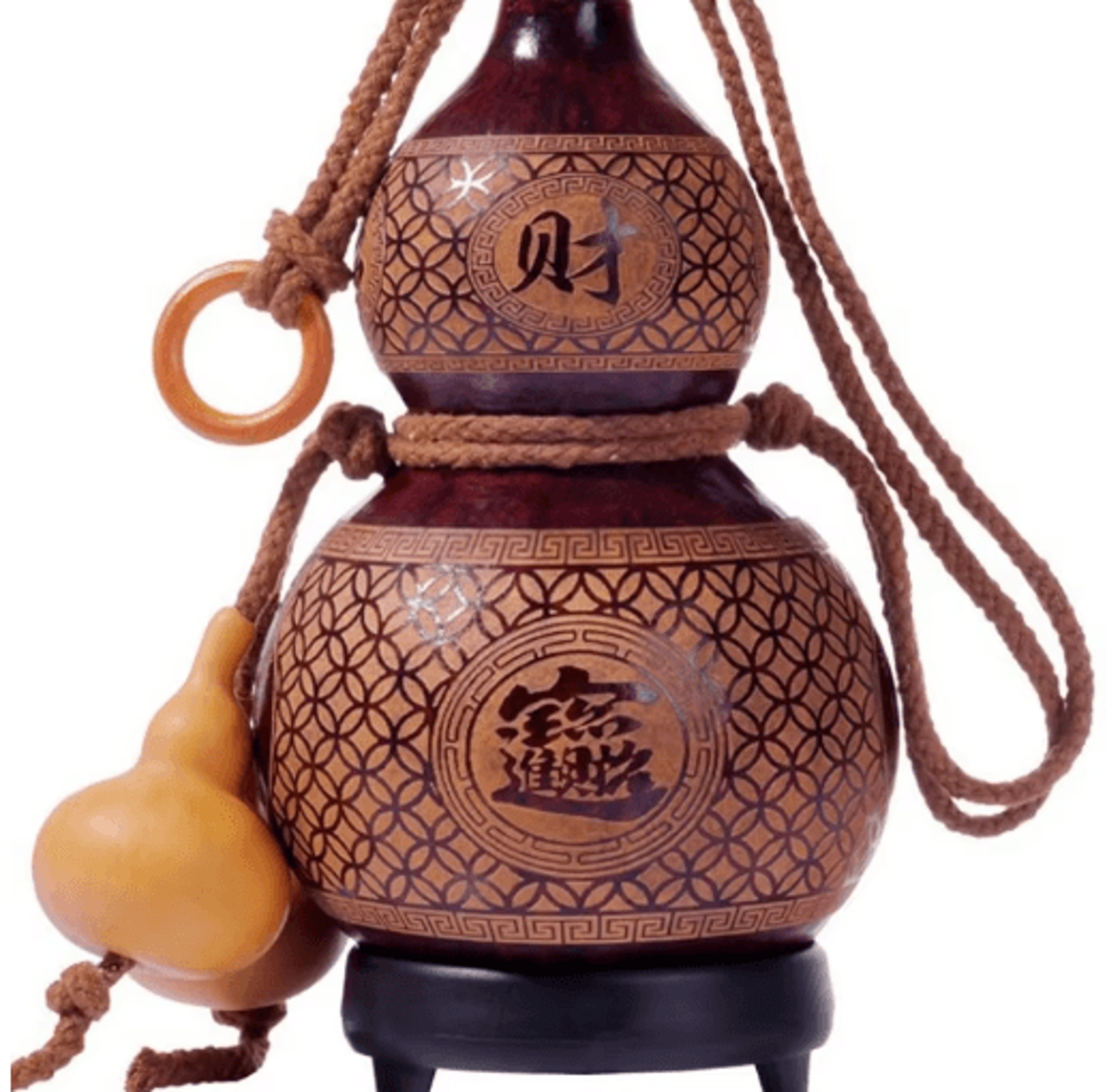 Natural Dried Gourd Wine Bottle  Rustic Portable Wine Gourd 500ml For Outdoor  Gifting 7