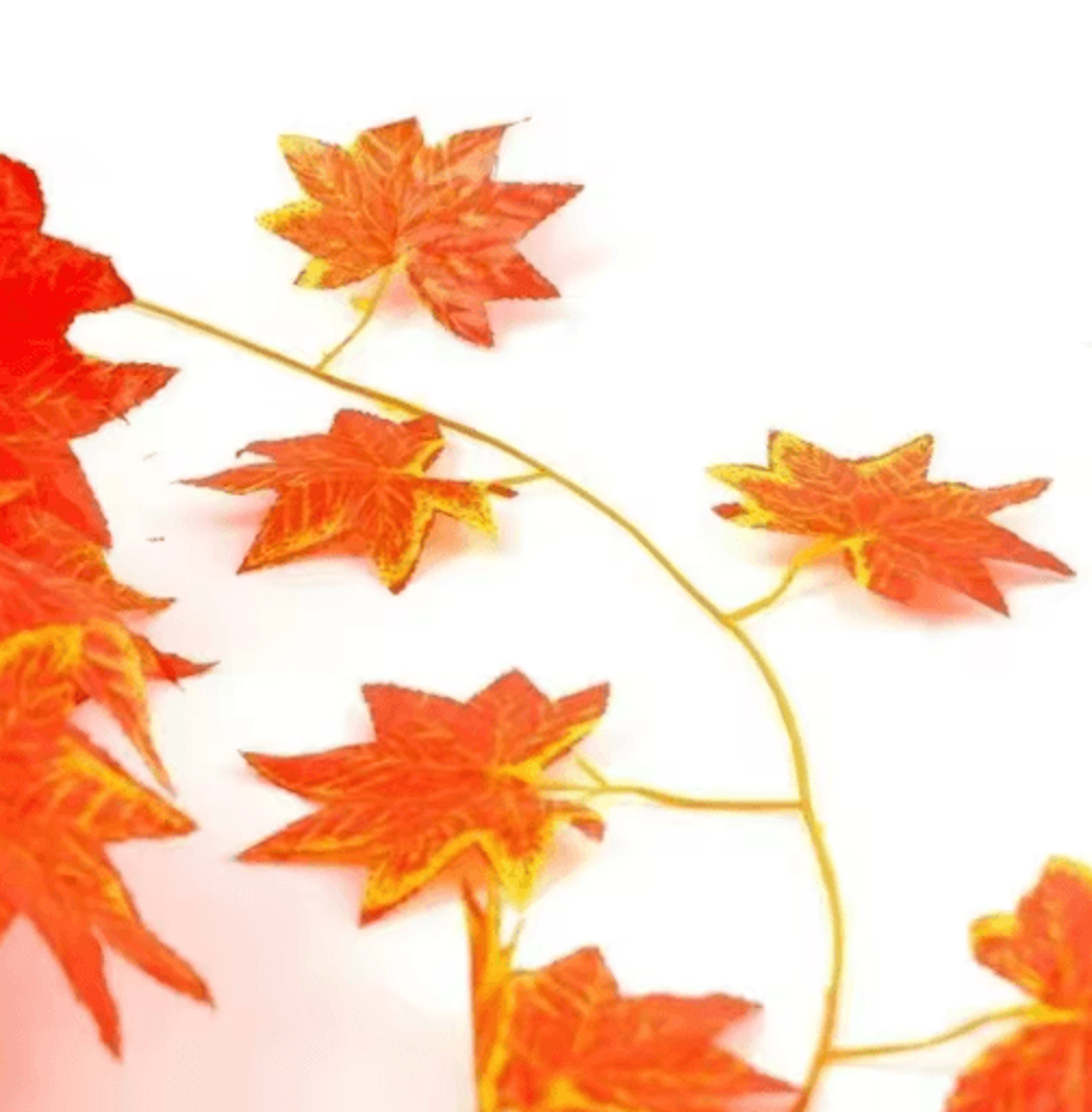 23M Artificial Maple Leaf Garland  Vibrant Autumn Maple Leaf Vine For Seasonal Decor 1