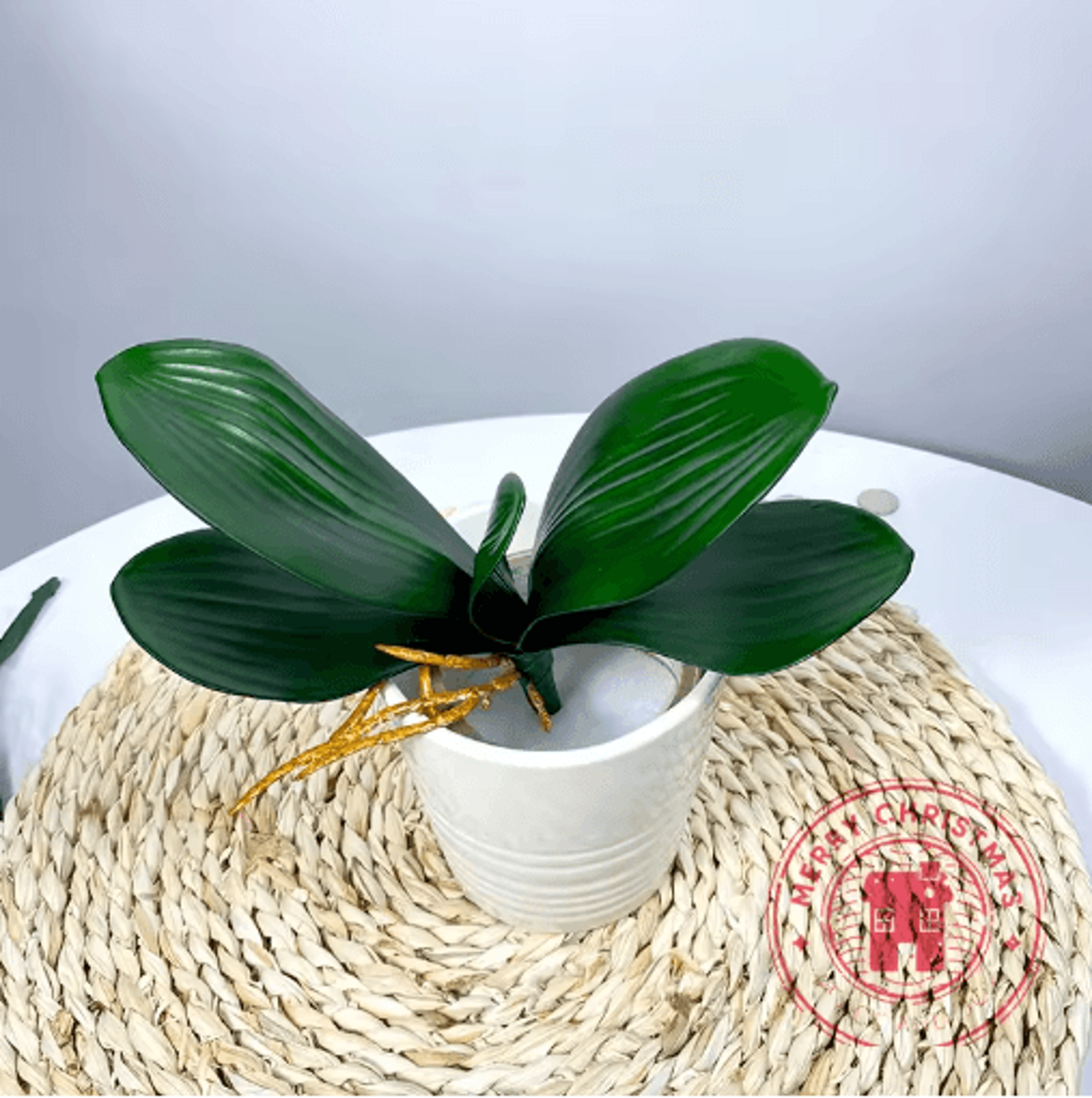 Realistic Phalaenopsis Orchid Leaves  Lifelike Artificial Orchid Leaves For Floral Arrangements 1