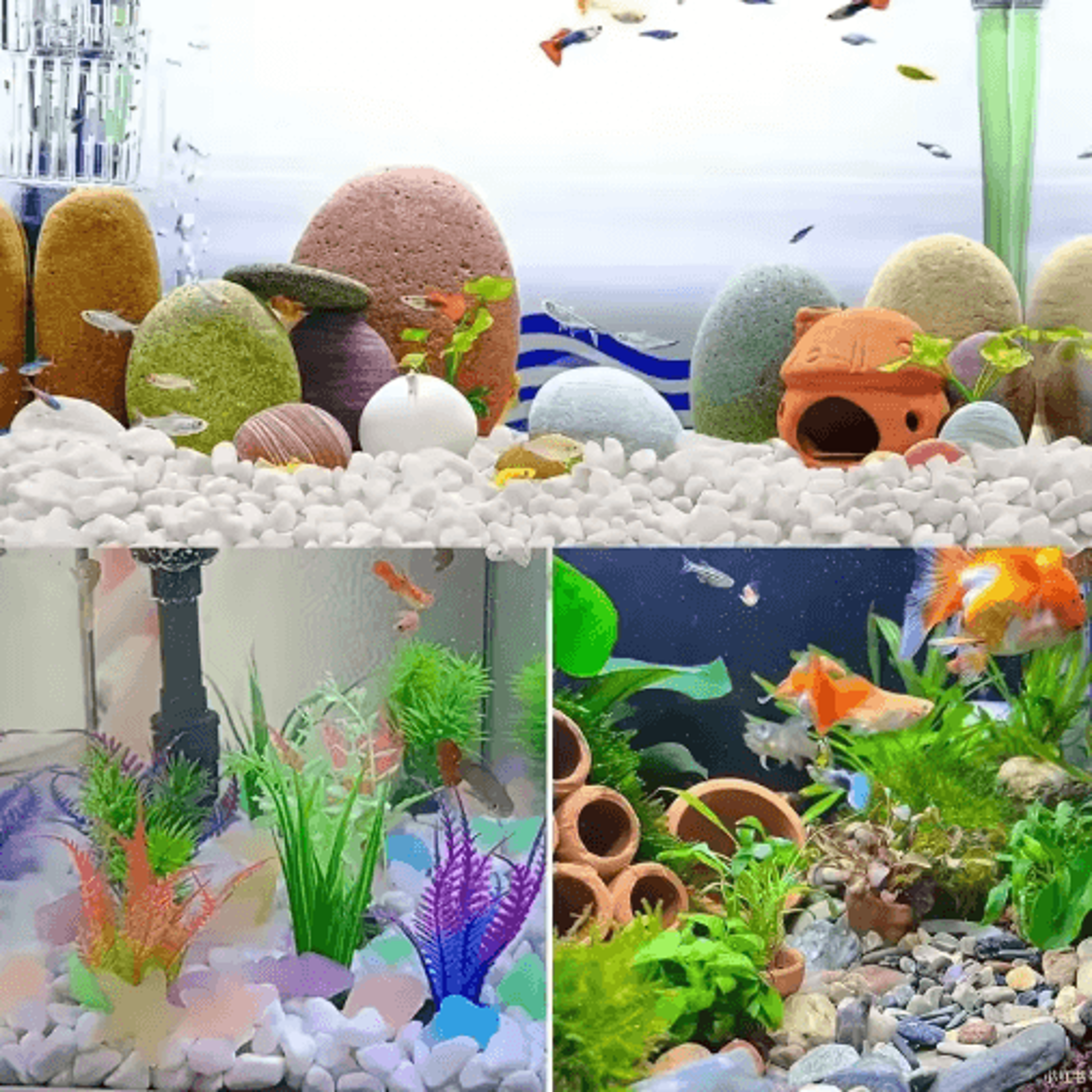 450g Crystal Pebbles For Plants Polished Decorative Stones For Aquarium  Home 5